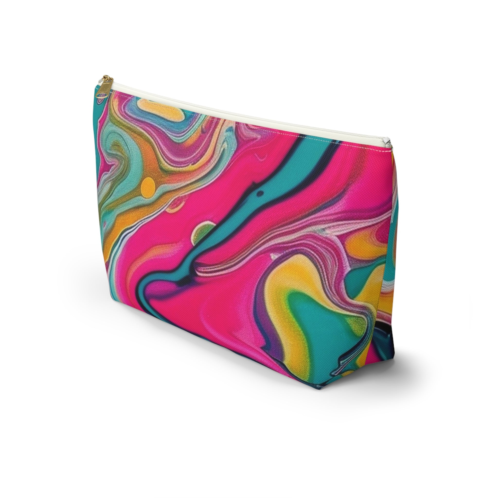 Printify Colorful Abstract Swirl Cosmetic Bag 2025