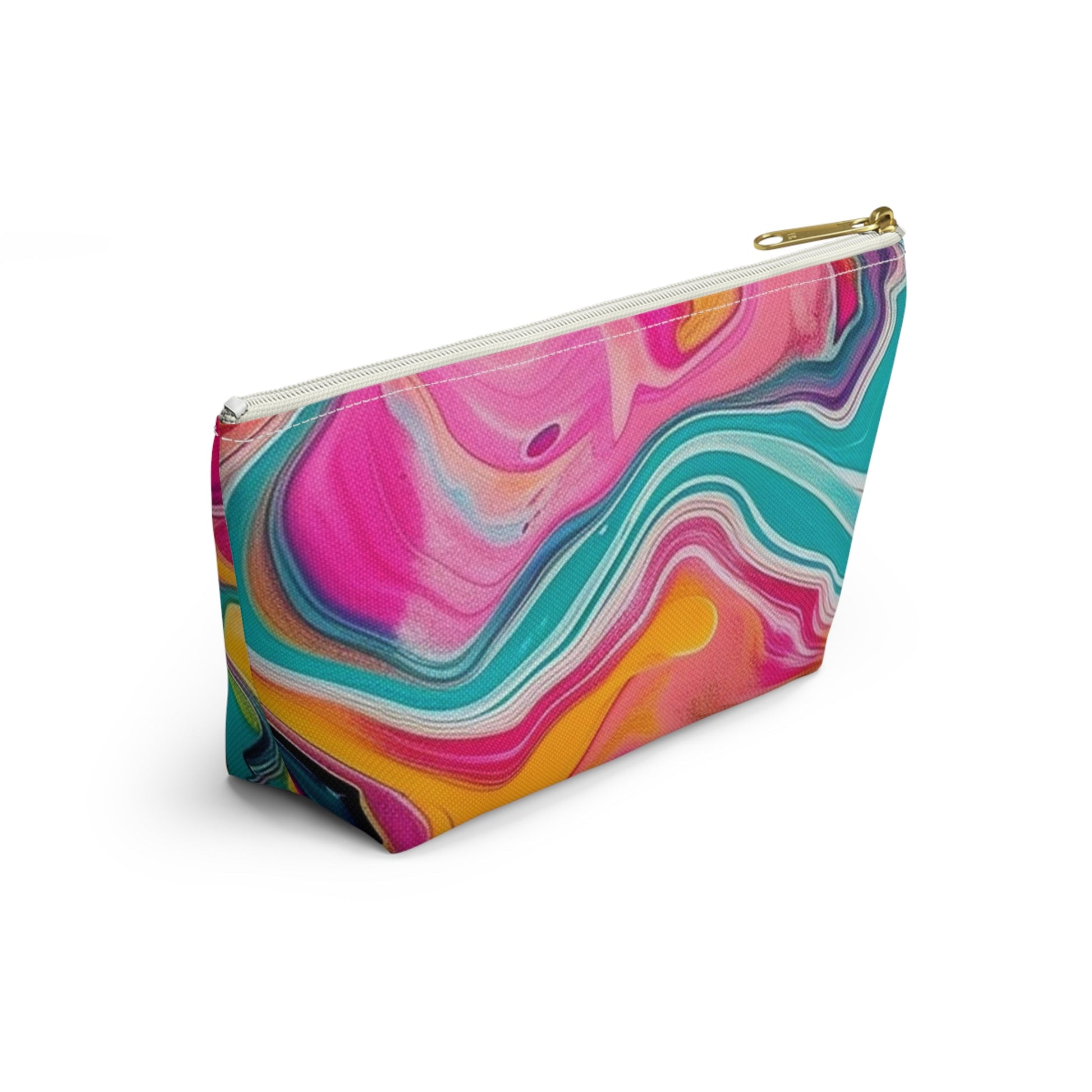 Printify Colorful Abstract Swirl Cosmetic Bag 2025