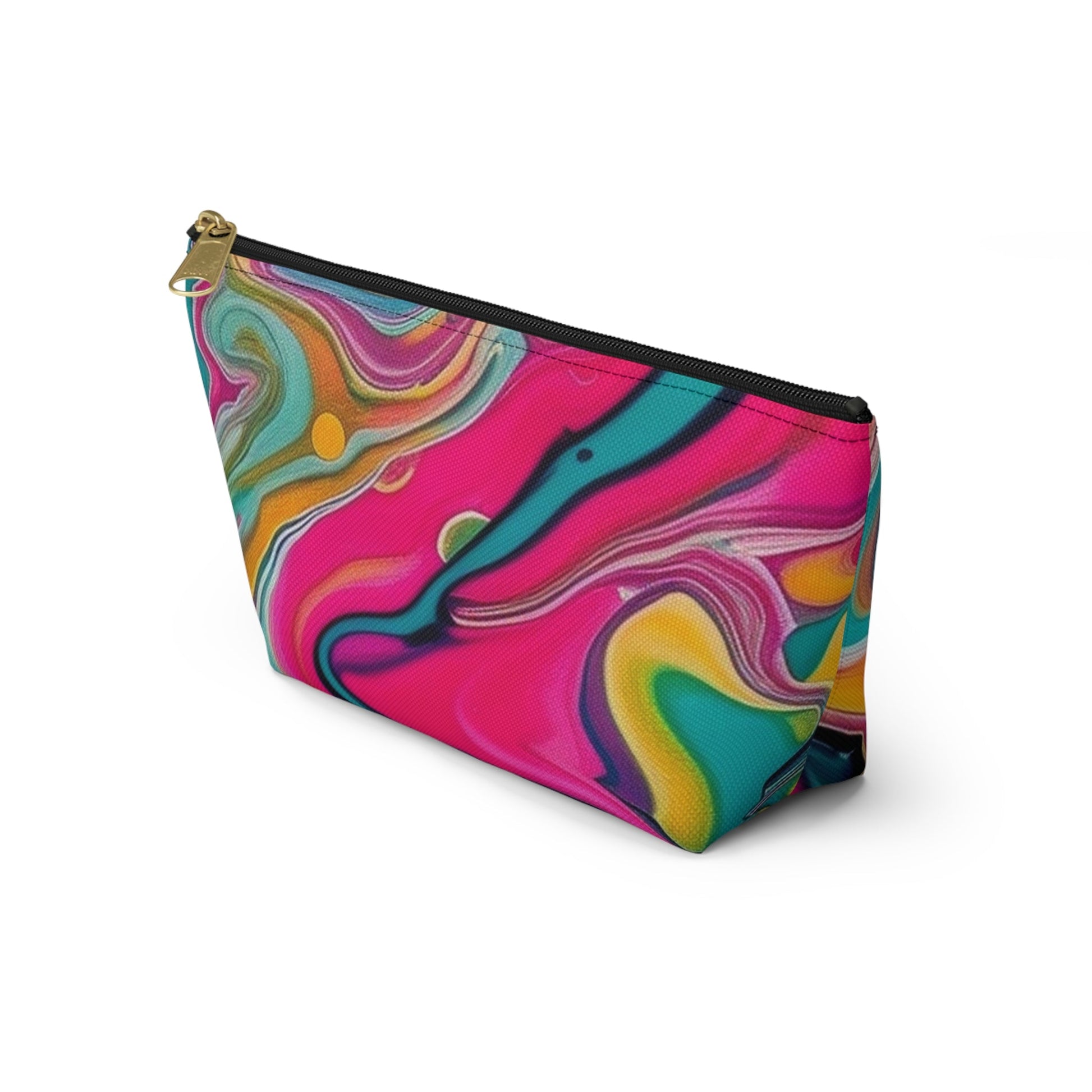 Printify Colorful Abstract Swirl Cosmetic Bag 2025