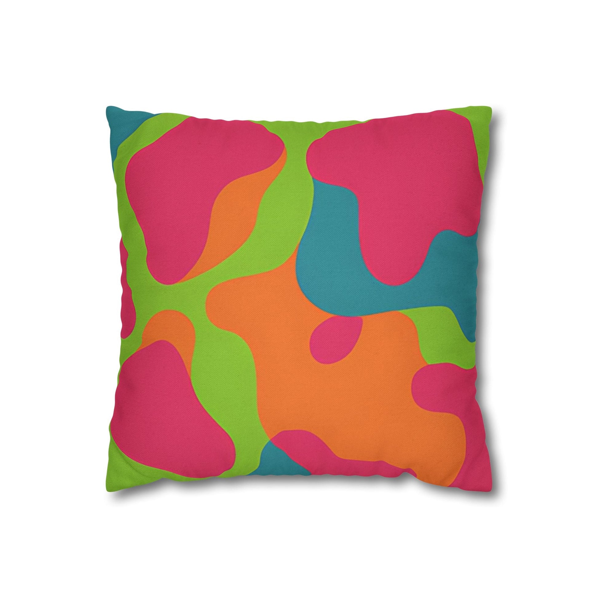Colorful Abstract Throw Pillow, Artsulli - Art is Long, Life is Short, Home Decor, Size, 14" × 14", , , , , 30245047852736154284