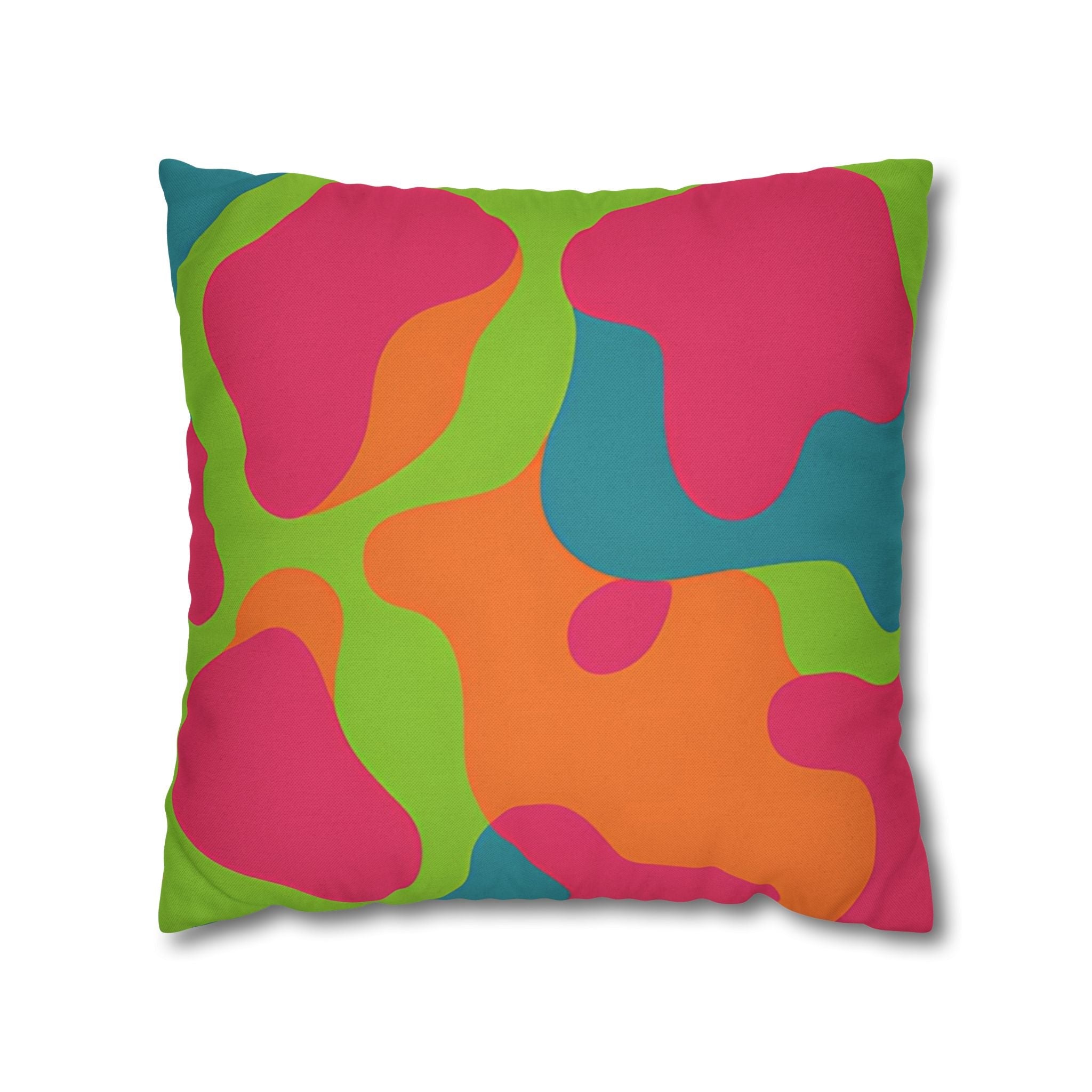 Colorful Abstract Throw Pillow, Artsulli - Art is Long, Life is Short, Home Decor, Size, 18" × 18", , , , , 25292992552095752104