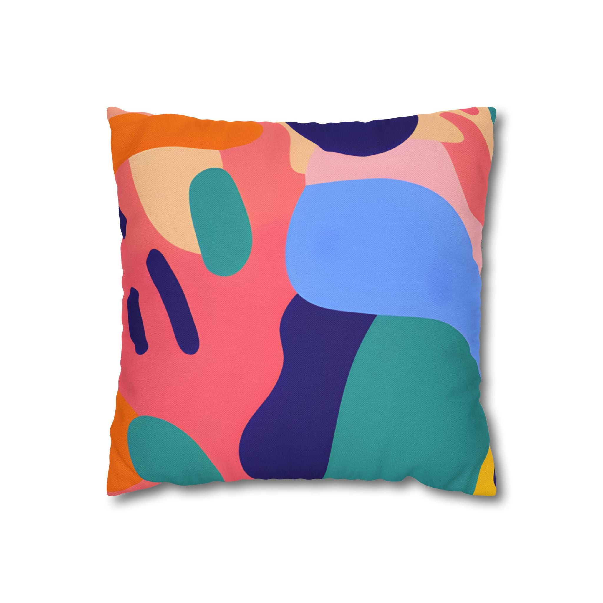 Colorful Abstract Throw Pillow, Artsulli - Art is Long, Life is Short, Home Decor, Size, 14" × 14", , , , , 33092877557158280244