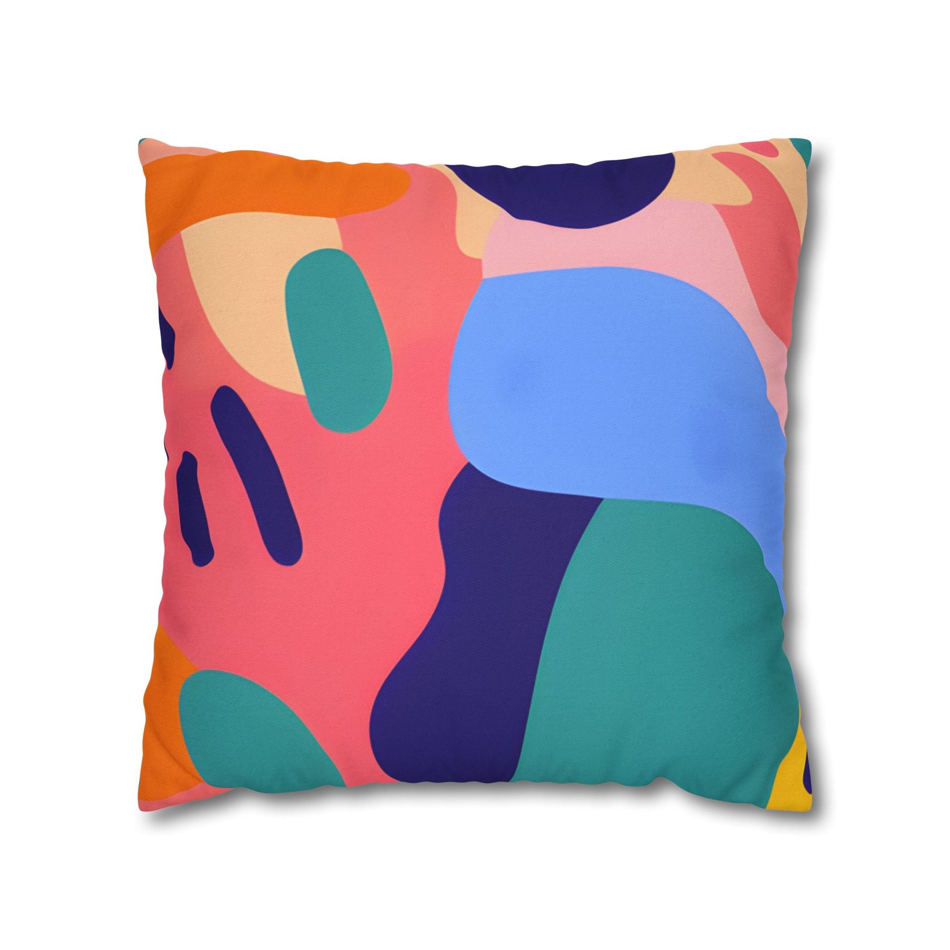 Colorful Abstract Throw Pillow, Artsulli - Art is Long, Life is Short, Home Decor, Size, 18" × 18", , , , , 32345587558759682721