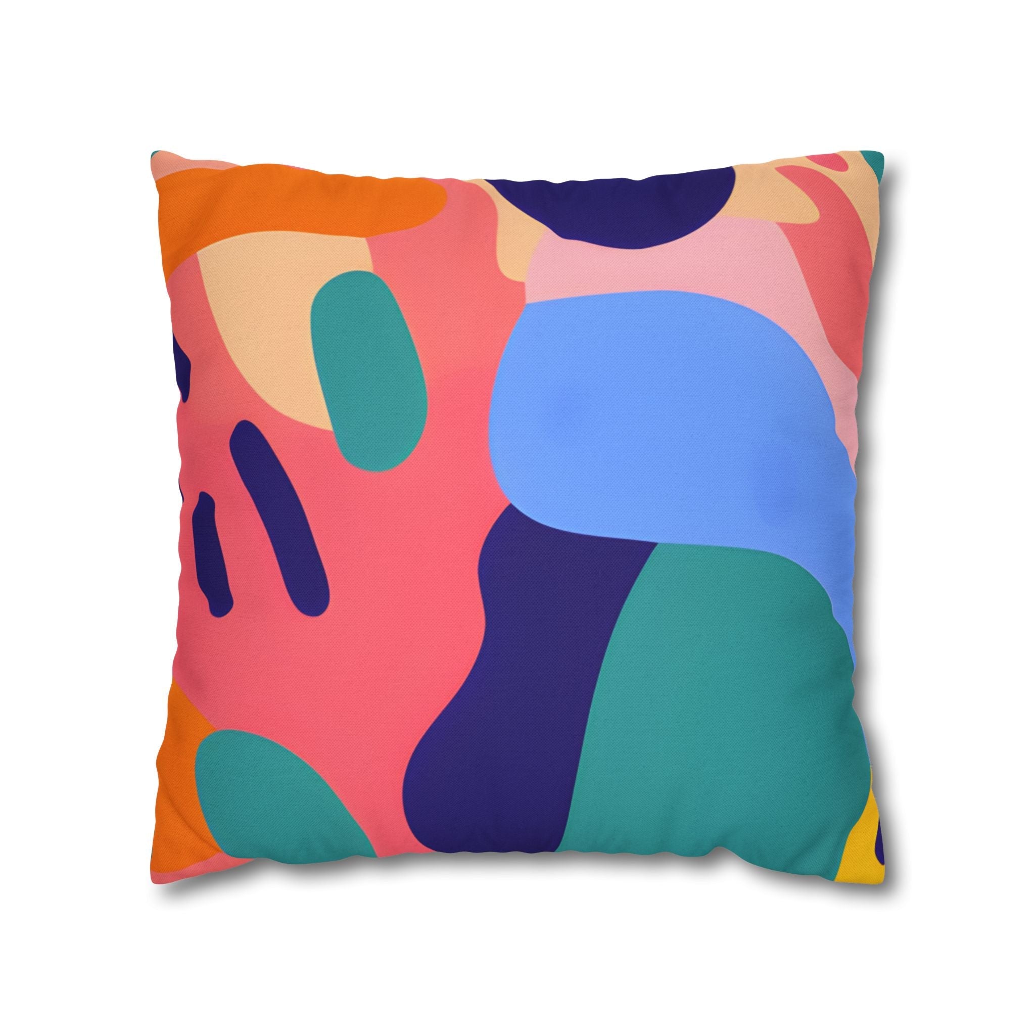 Colorful Abstract Throw Pillow, Artsulli - Art is Long, Life is Short, Home Decor, Size, 18" × 18", , , , , 32345587558759682721