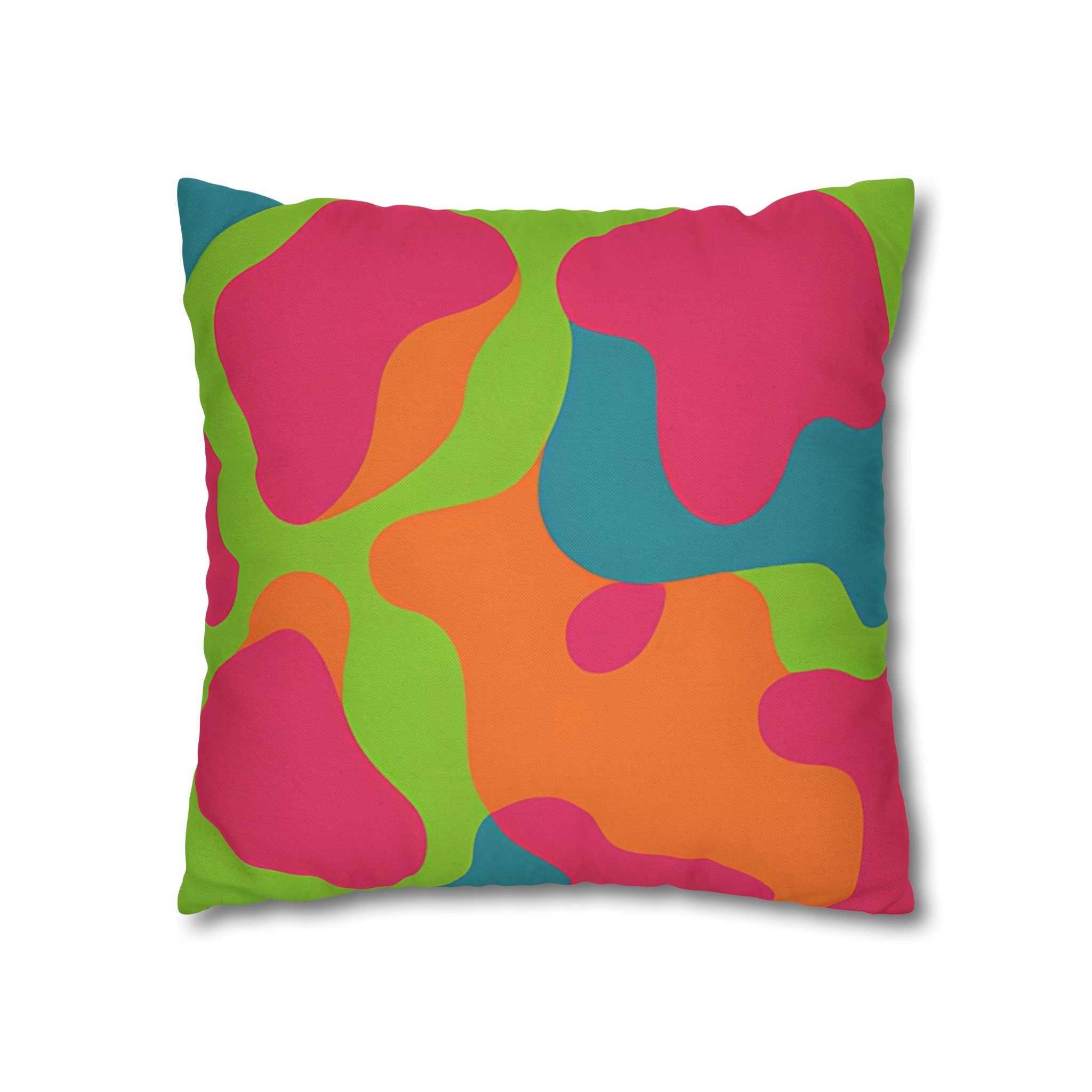 Colorful Abstract Throw Pillow, Artsulli - Art is Long, Life is Short, Home Decor, , , , , , , 