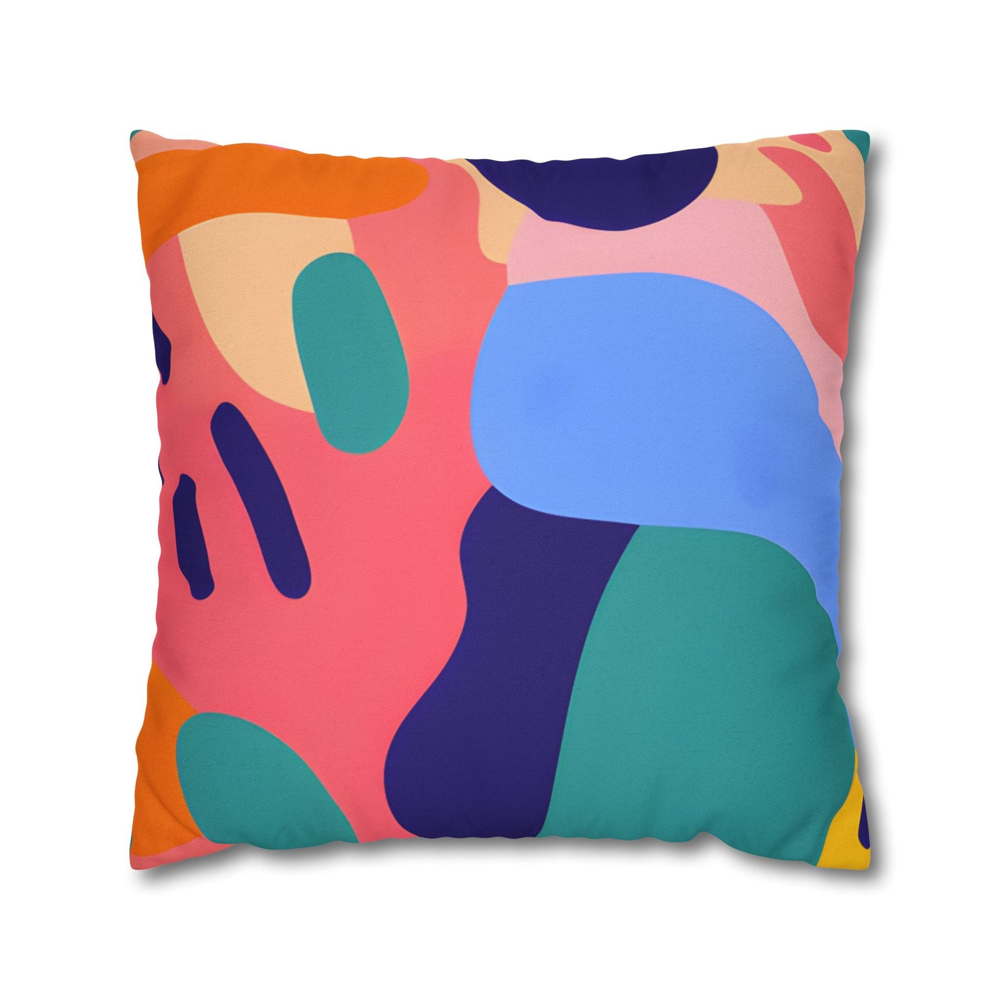 Colorful Abstract Throw Pillow, Artsulli - Art is Long, Life is Short, Home Decor, Size, 20" × 20", , , , , 35597855830768326082