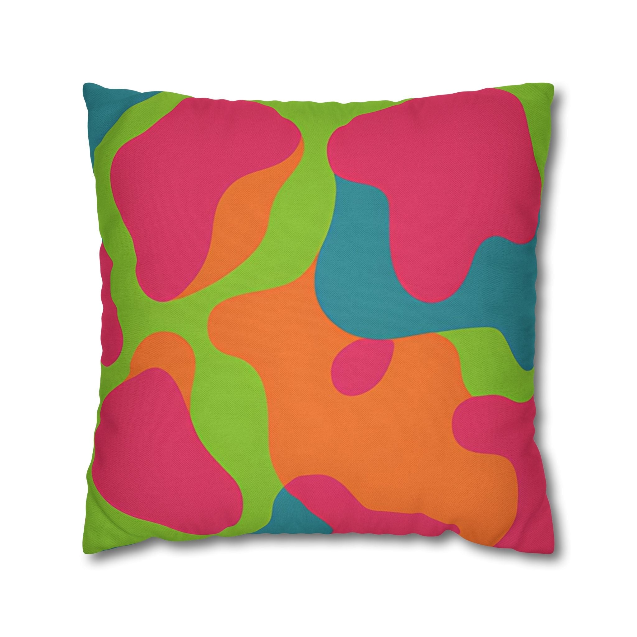 Colorful Abstract Throw Pillow, Artsulli - Art is Long, Life is Short, Home Decor, Size, 20" × 20", , , , , 82821121017029953828