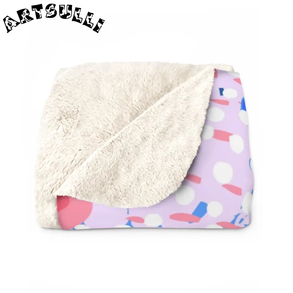 Colorful Abstract Warm Cozy Fleece Blanket, Artsulli - Art is Long, Life is Short, Home Decor, , , , , , , 