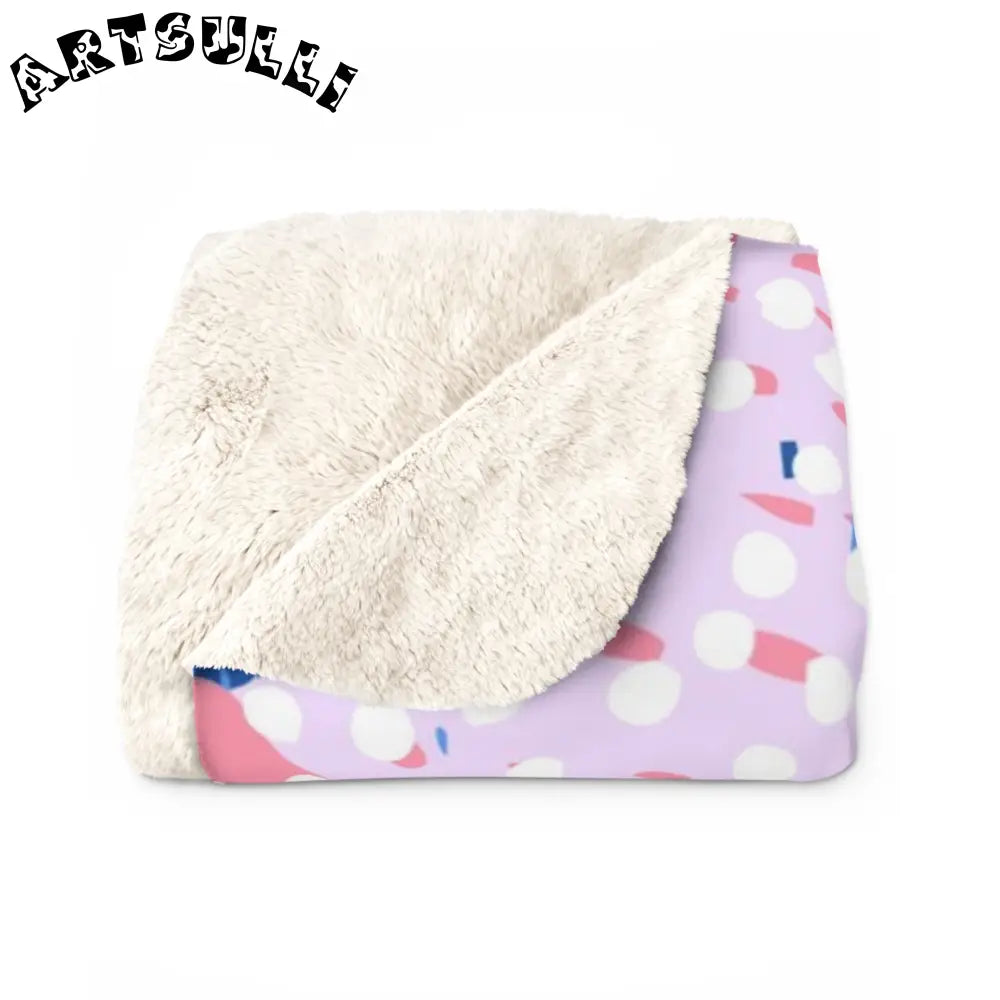 Colorful Abstract Warm Cozy Fleece Blanket, Artsulli - Art is Long, Life is Short, Home Decor, , , , , , , 