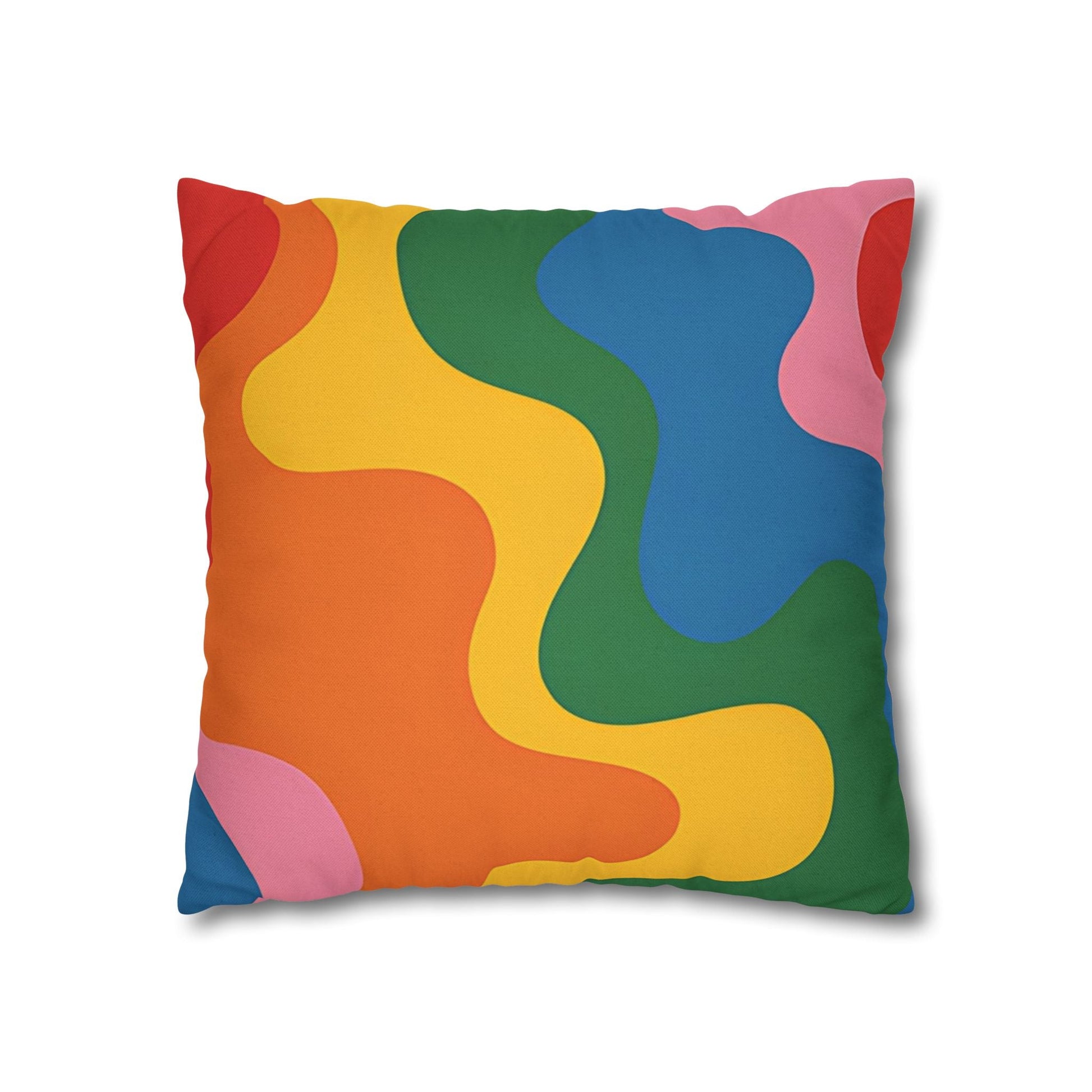 Colorful Abstract Wave Pillow, Artsulli - Art is Long, Life is Short, Home Decor, , , , , , , 