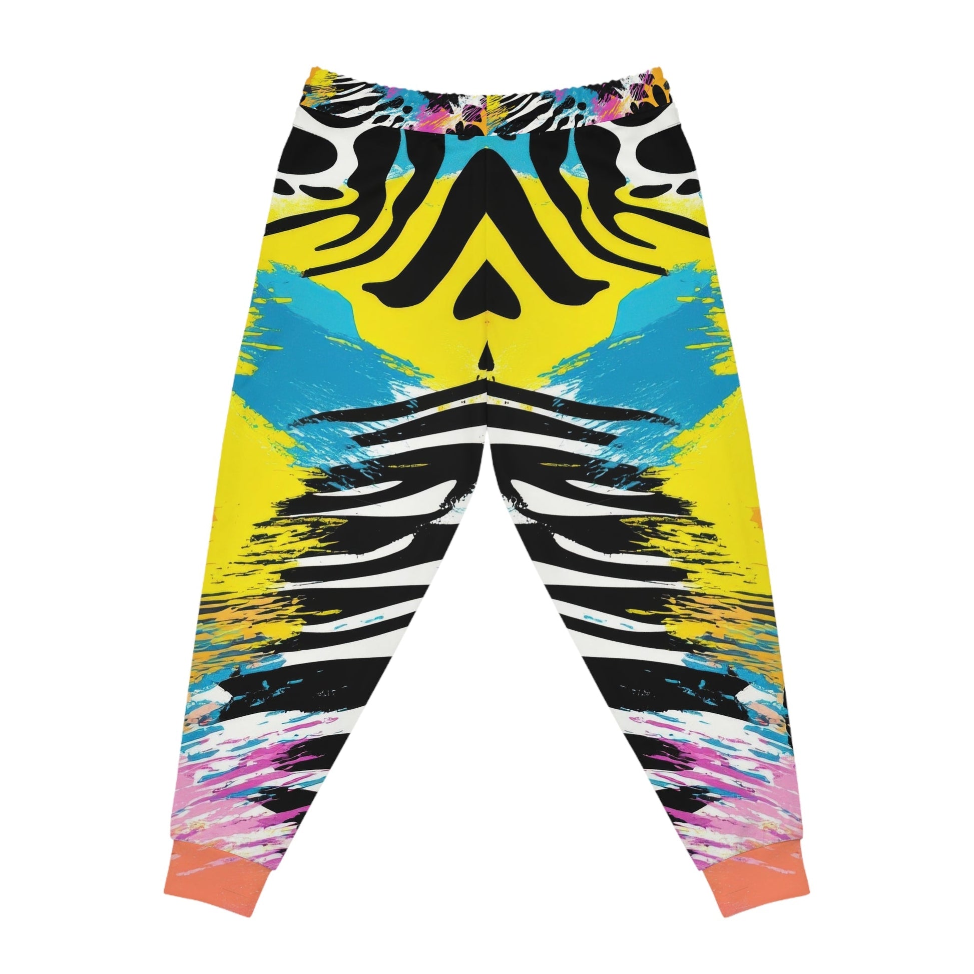 Printify Colorful Abstract Zebra Joggers 2025