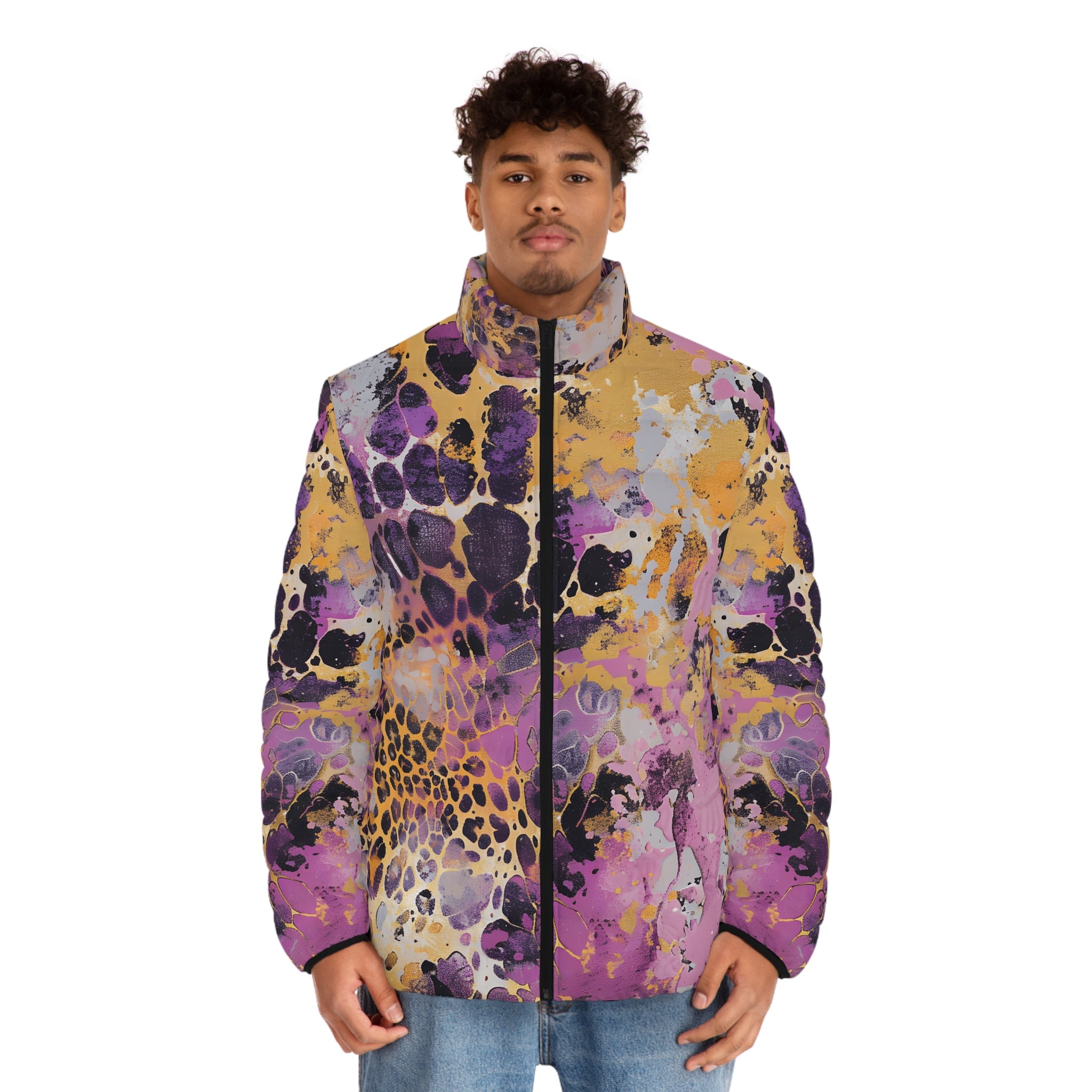 JAKKOUTTHEBXX Colorful All Over Print Puffer Jacket 2025