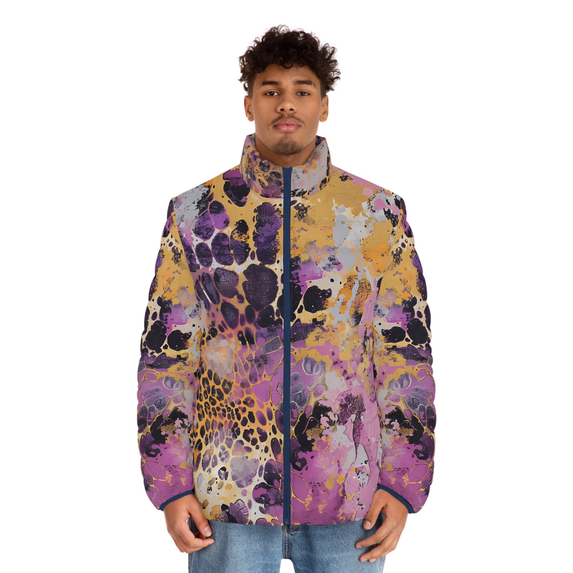 JAKKOUTTHEBXX Colorful All Over Print Puffer Jacket 2025