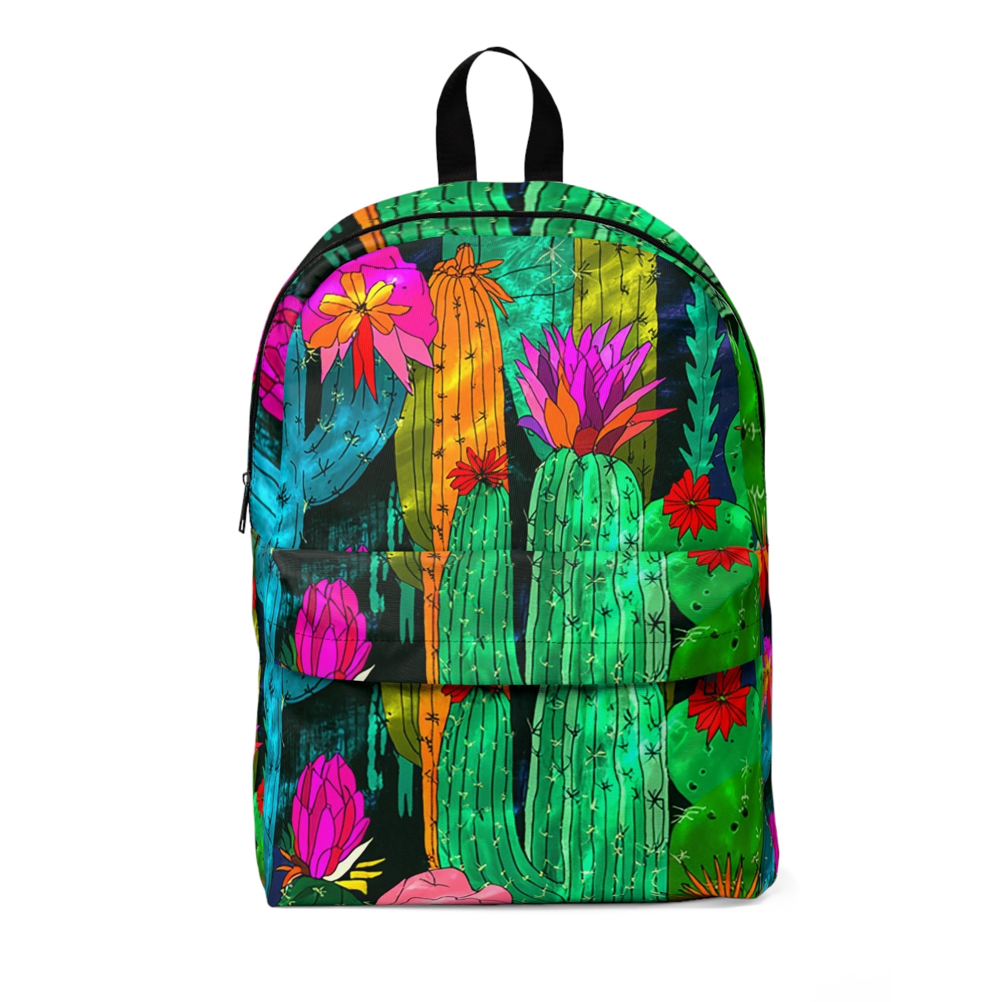 Colorful Cactus Backpack, Artsulli - Art is Long, Life is Short, Bags, Size, One size, , , , , 25953252254102715913
