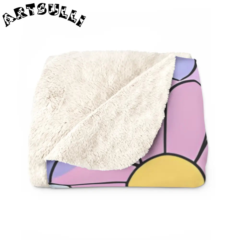 Colorful Daisy Cozy Fleece Blanket, Artsulli - Art is Long, Life is Short, Home Decor, , , , , , , 