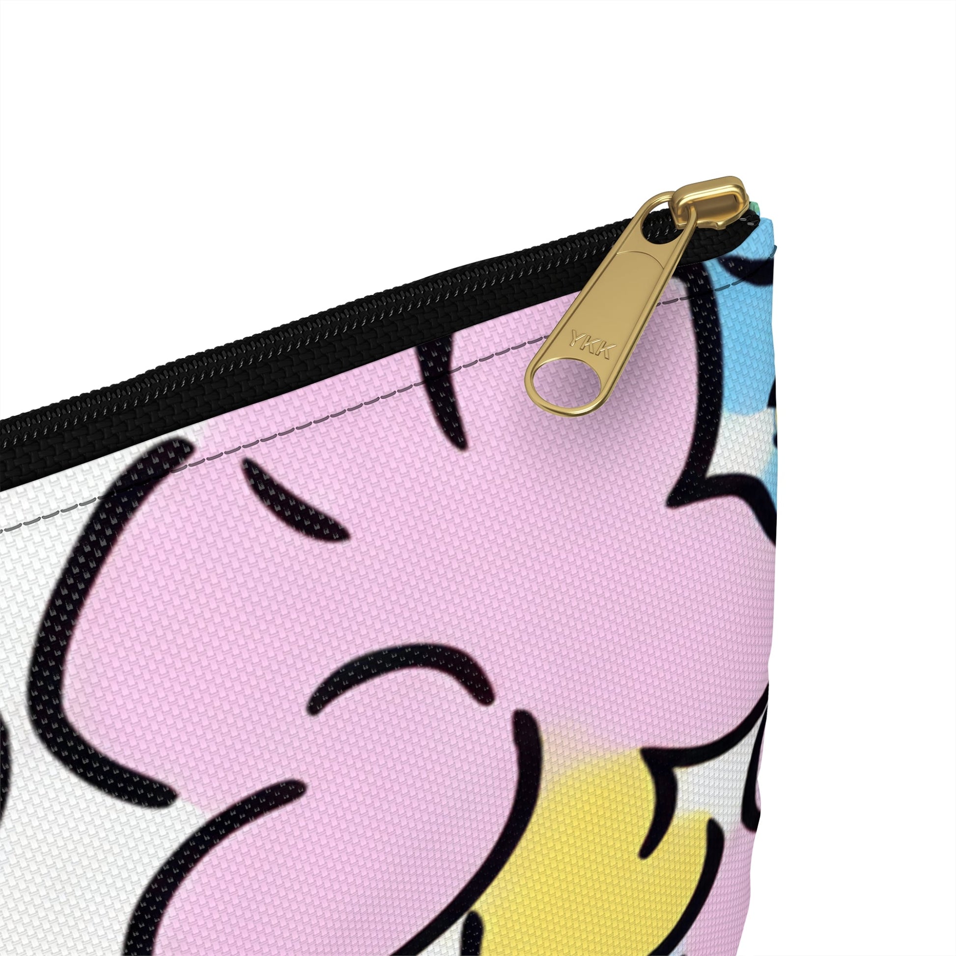 Colorful Floral Accessory Pouch, Artsulli - Art is Long, Life is Short, Bags, , , , , , , 