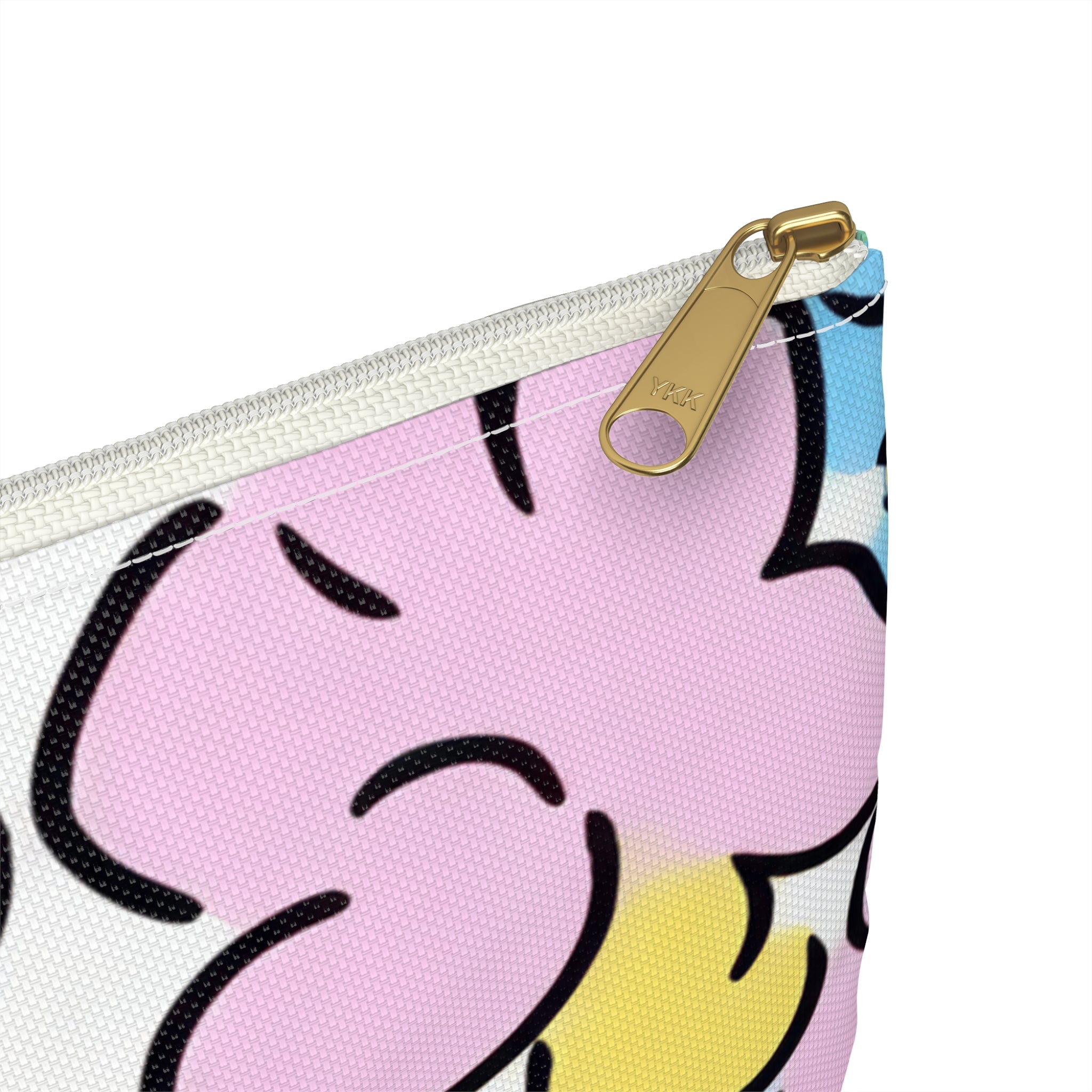 Colorful Floral Accessory Pouch, Artsulli - Art is Long, Life is Short, Bags, , , , , , , 