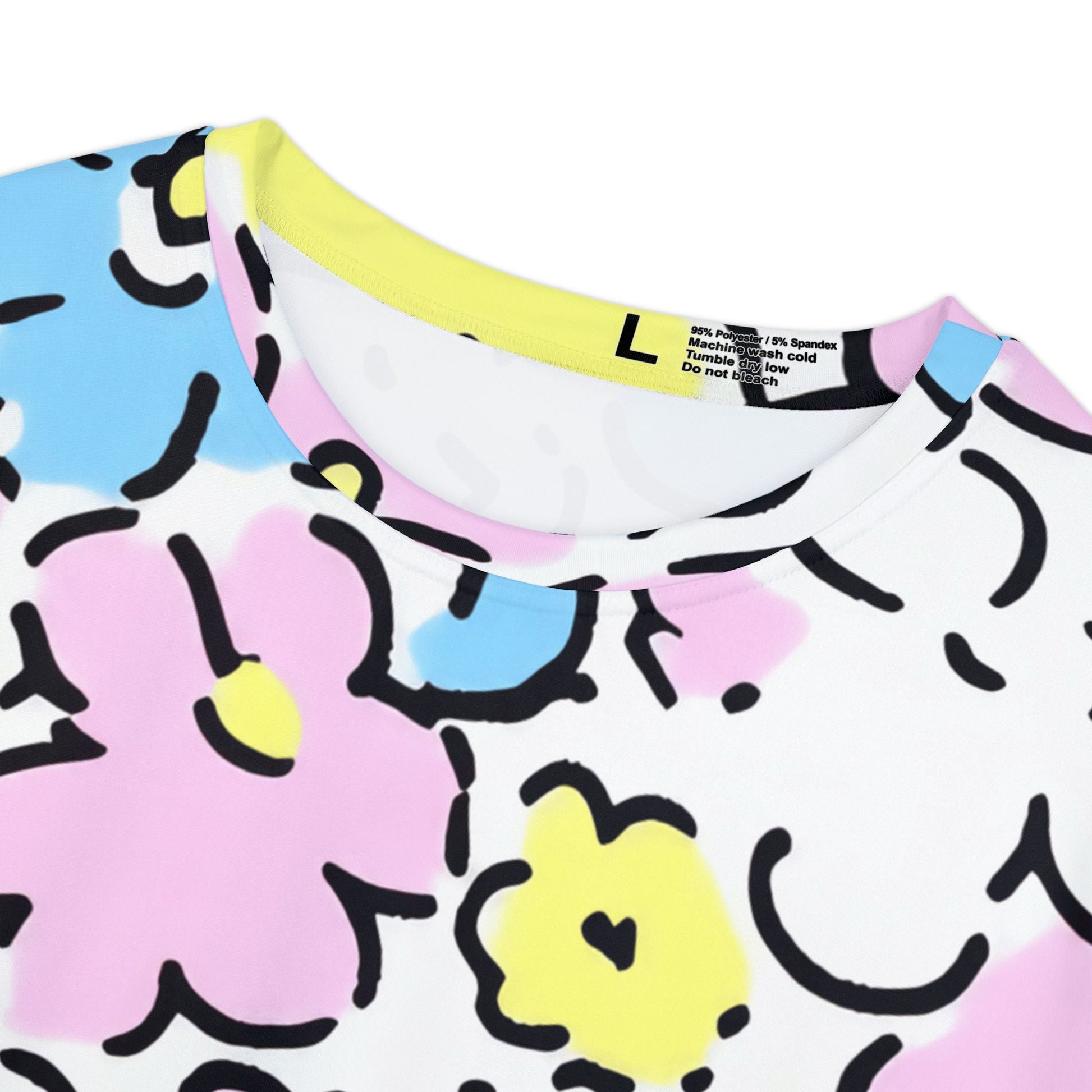 Colorful Floral All Over Print Tee, Artsulli - Art is Long, Life is Short, All Over Prints, , , , , , , 