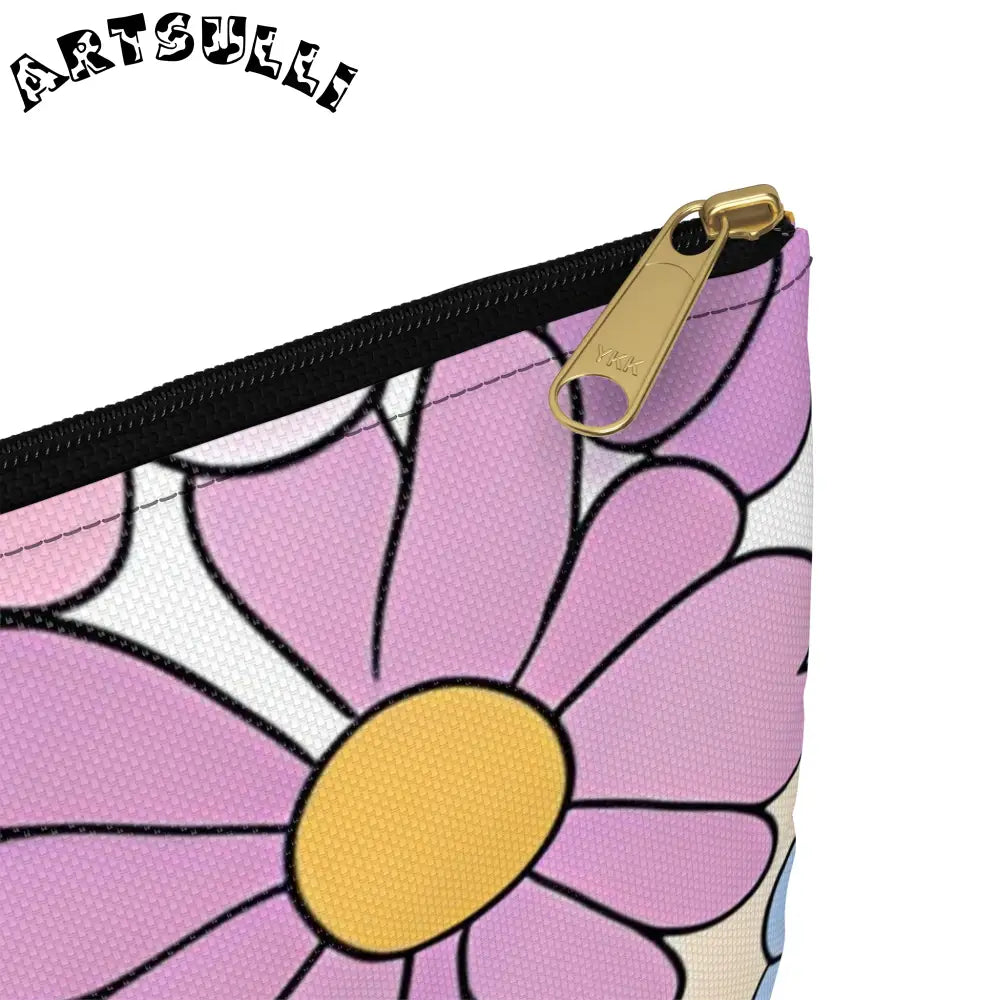 JAKKOUTTHEBXX Colorful Floral Artistic Work Zippered Pouch 2025