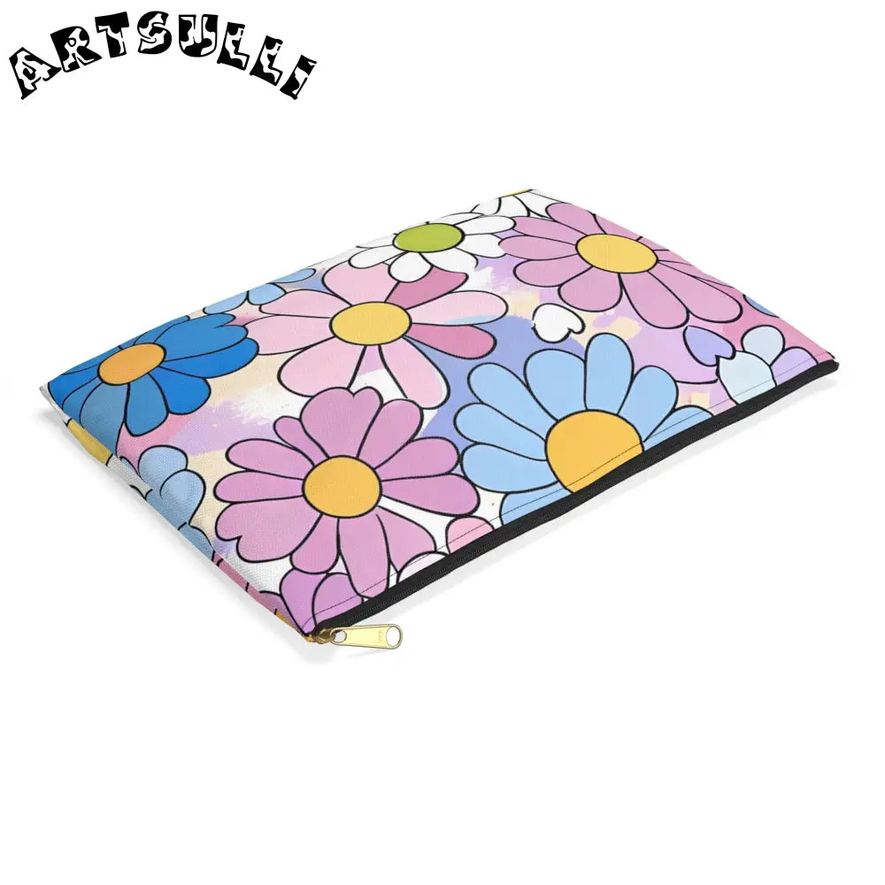 JAKKOUTTHEBXX Colorful Floral Artistic Work Zippered Pouch 2025
