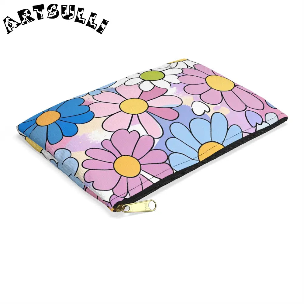 JAKKOUTTHEBXX Colorful Floral Artistic Work Zippered Pouch 2025