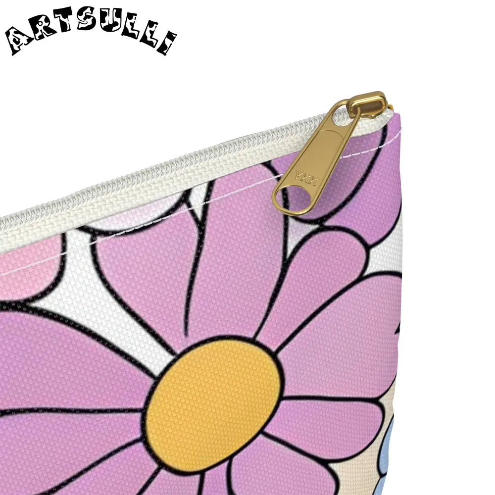 JAKKOUTTHEBXX Colorful Floral Artistic Work Zippered Pouch 2025