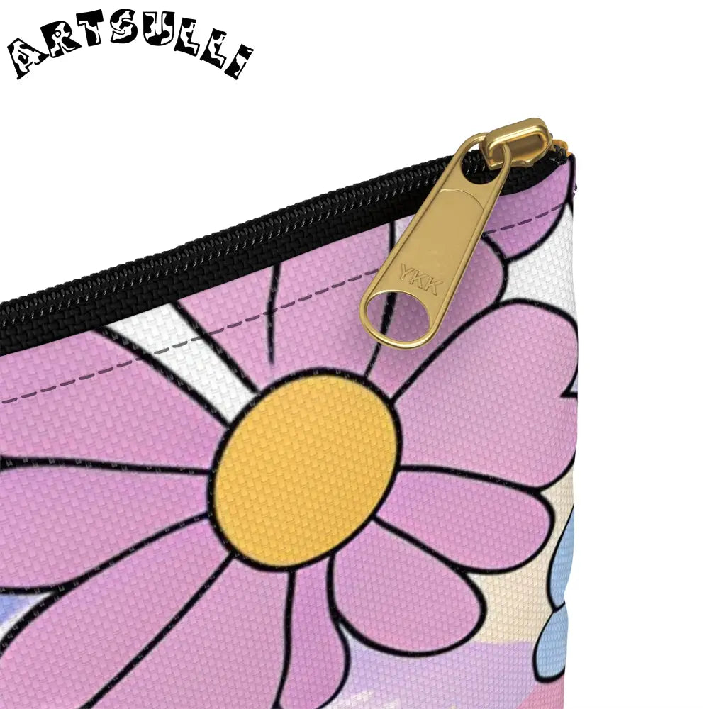 JAKKOUTTHEBXX Colorful Floral Artistic Work Zippered Pouch 2025