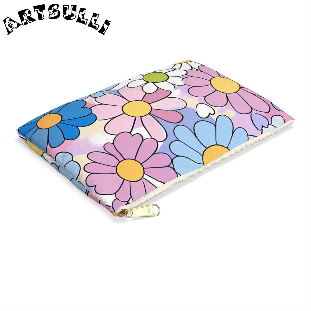 JAKKOUTTHEBXX Colorful Floral Artistic Work Zippered Pouch 2025