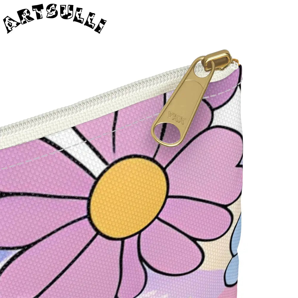 JAKKOUTTHEBXX Colorful Floral Artistic Work Zippered Pouch 2025