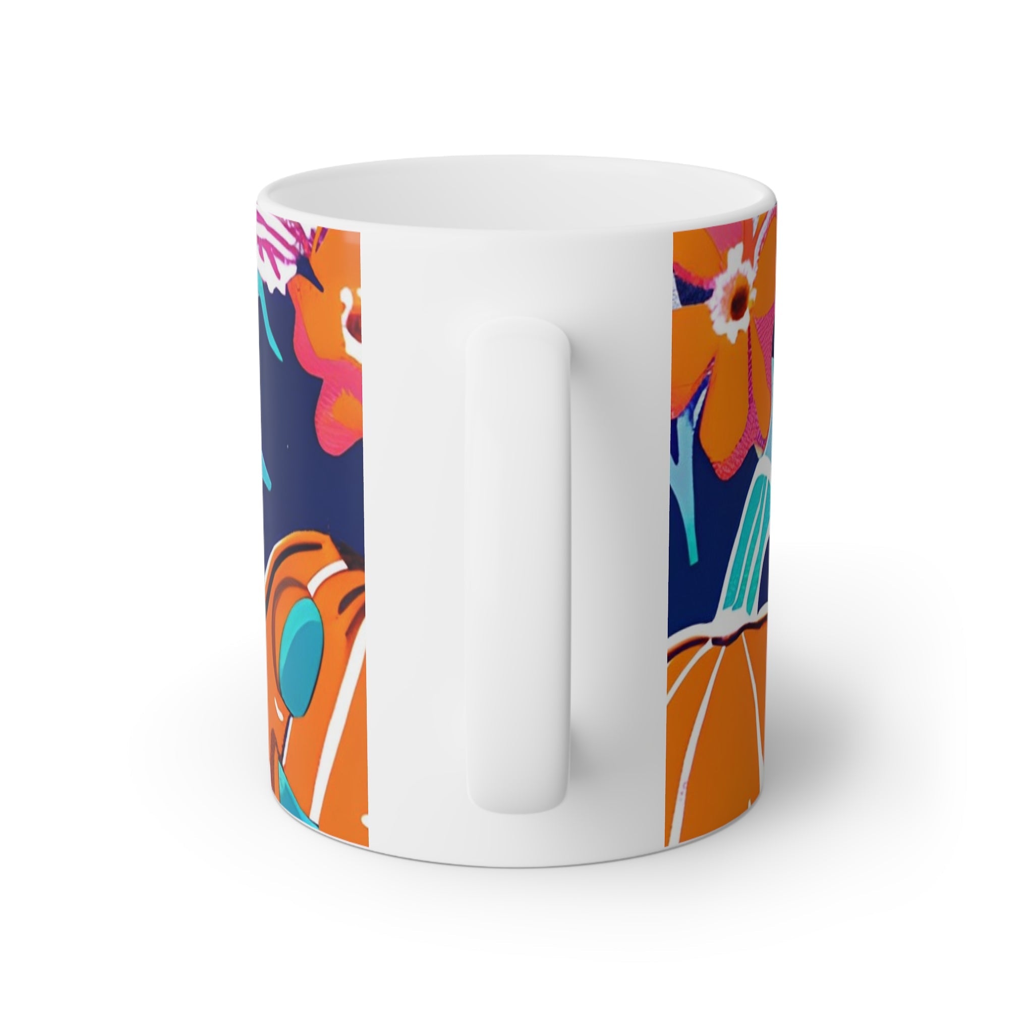 Colorful Floral Ceramic Mug, Artsulli - Art is Long, Life is Short, Mug, , , , , , , 