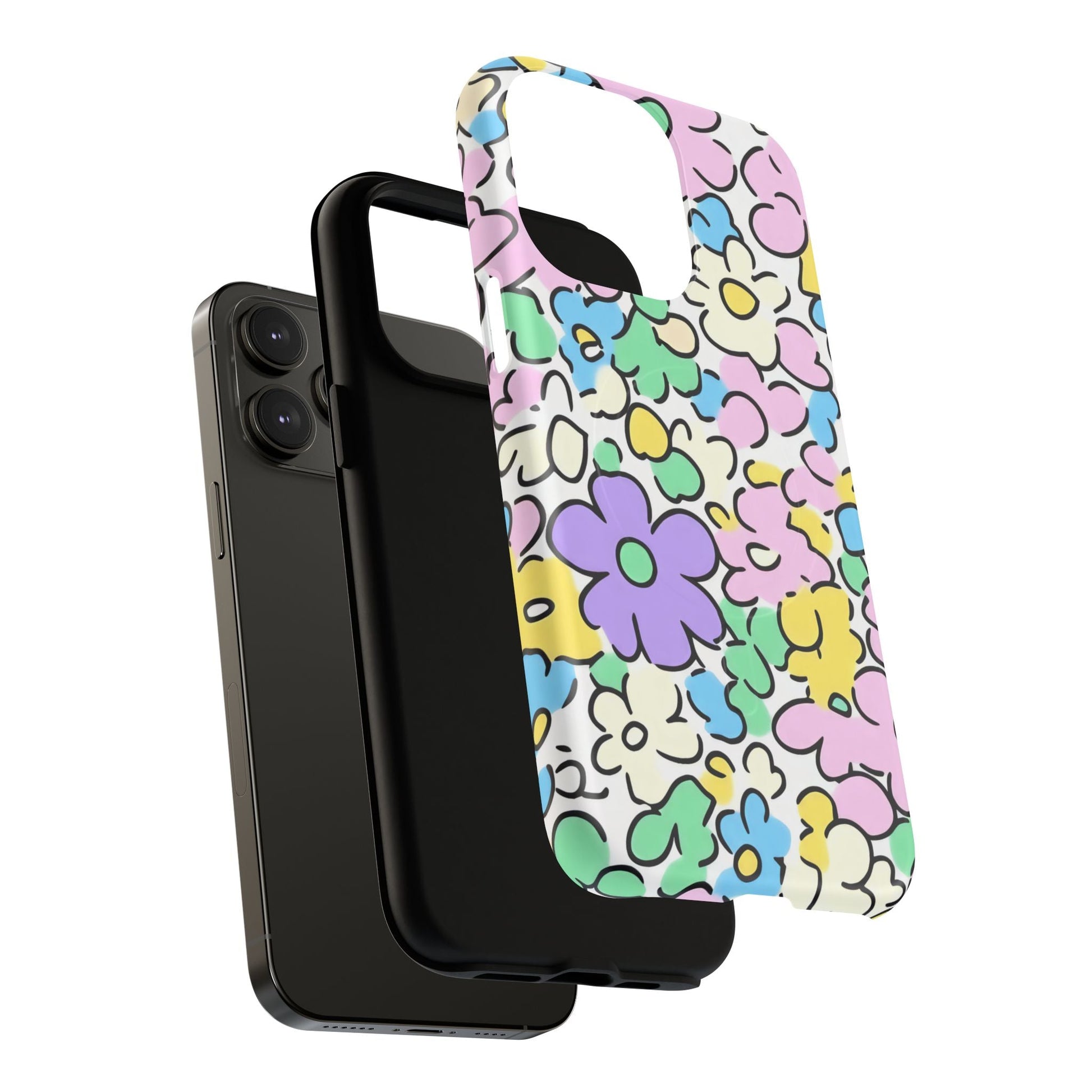 Colorful Floral MagSafe Phone Case, Artsulli - Art is Long, Life is Short, Phone Case, , , , , , , 