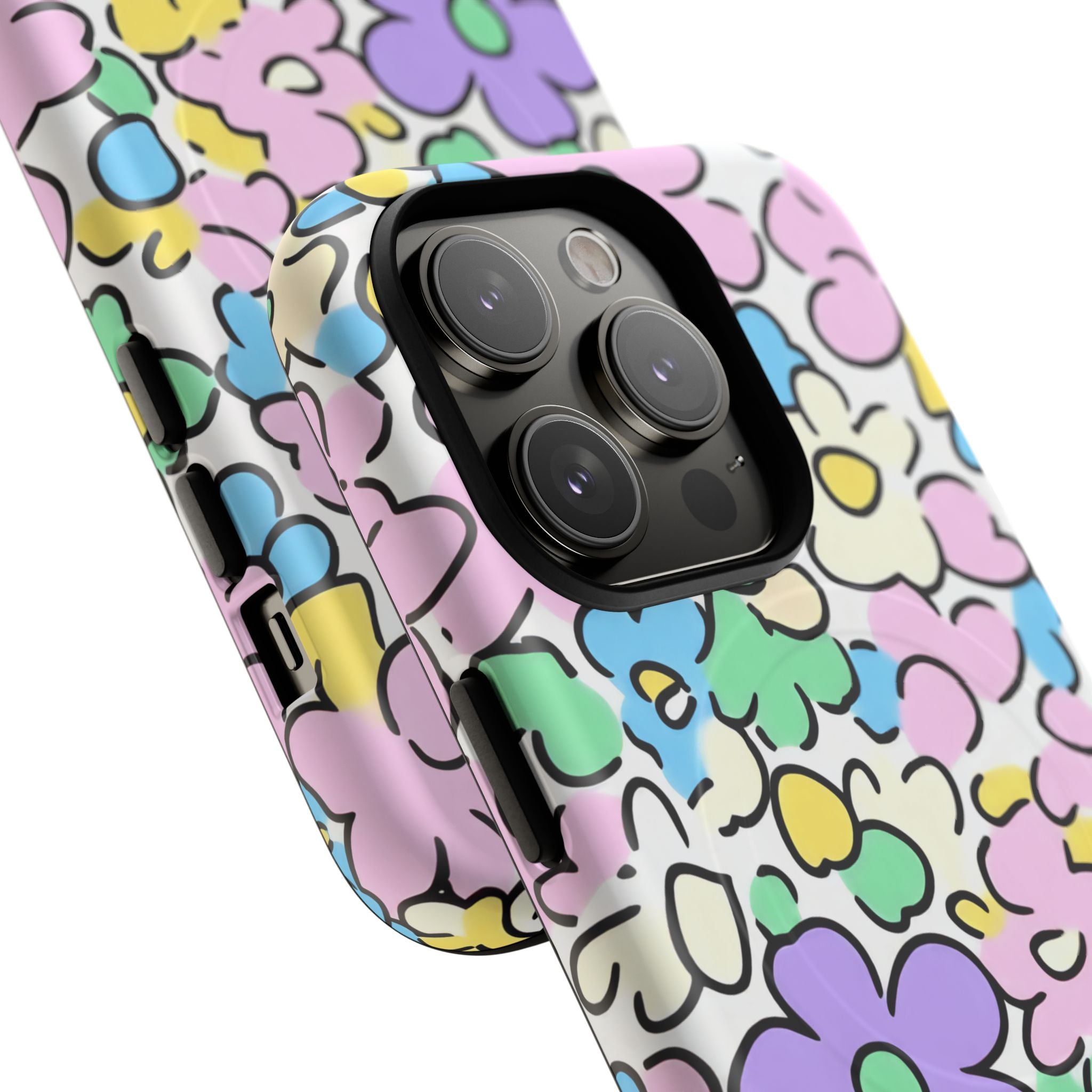 Colorful Floral MagSafe Phone Case, Artsulli - Art is Long, Life is Short, Phone Case, , , , , , , 