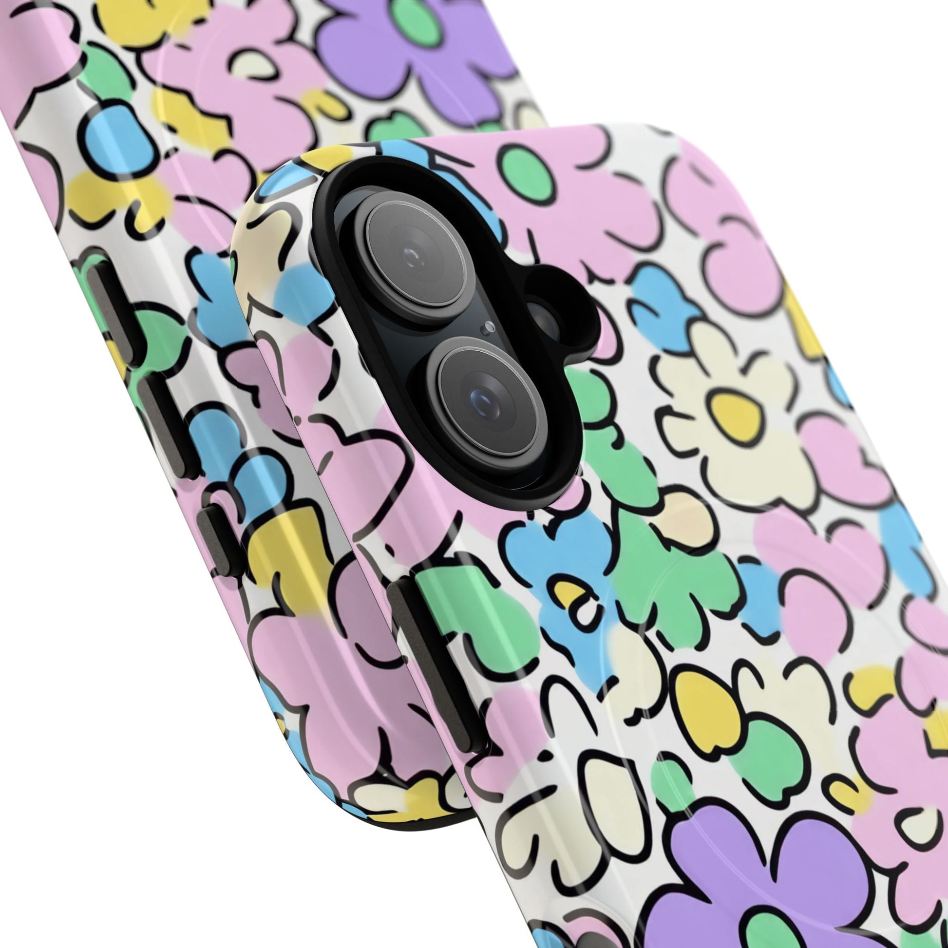 Colorful Floral MagSafe Phone Case, Artsulli - Art is Long, Life is Short, Phone Case, , , , , , , 