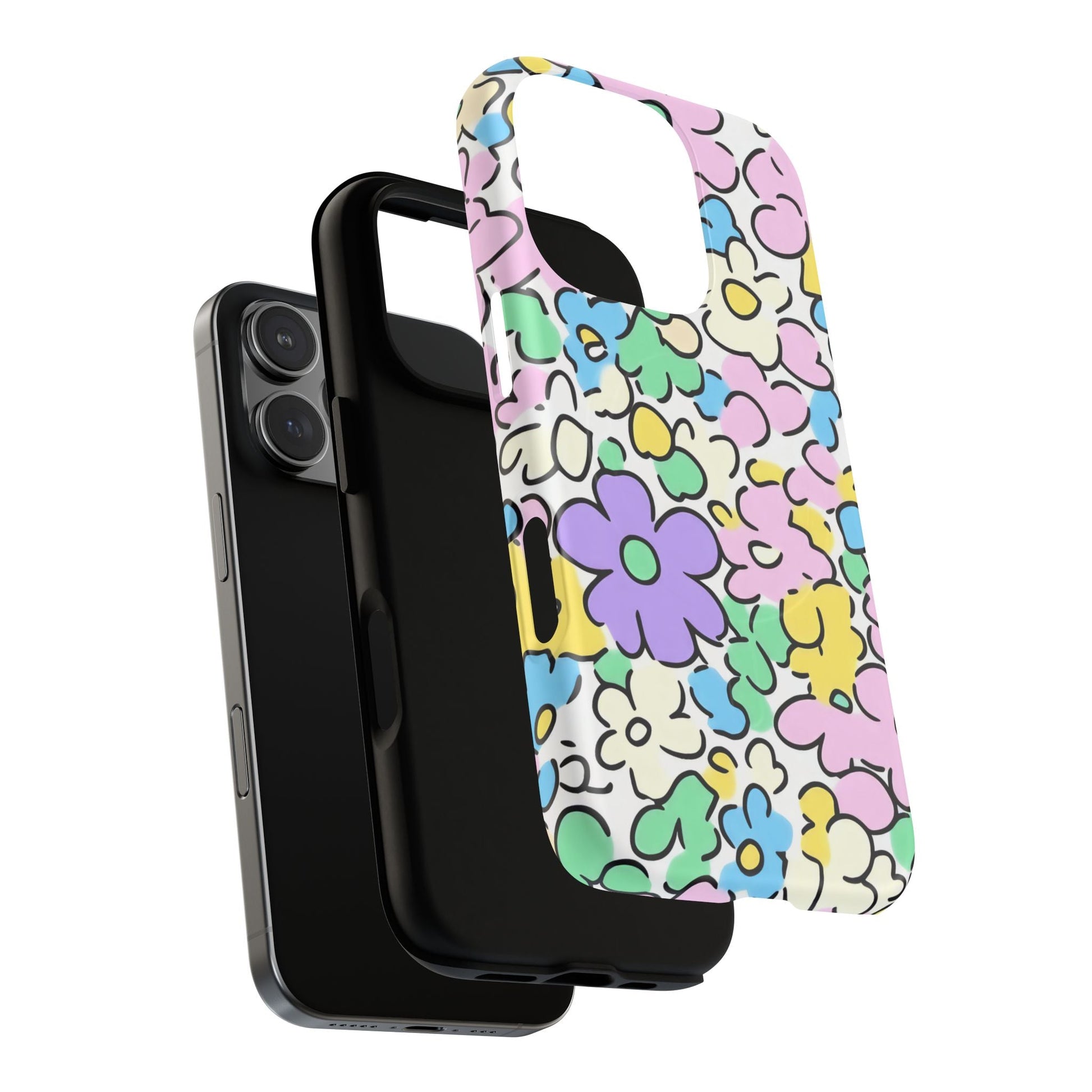 Colorful Floral MagSafe Phone Case, Artsulli - Art is Long, Life is Short, Phone Case, , , , , , , 