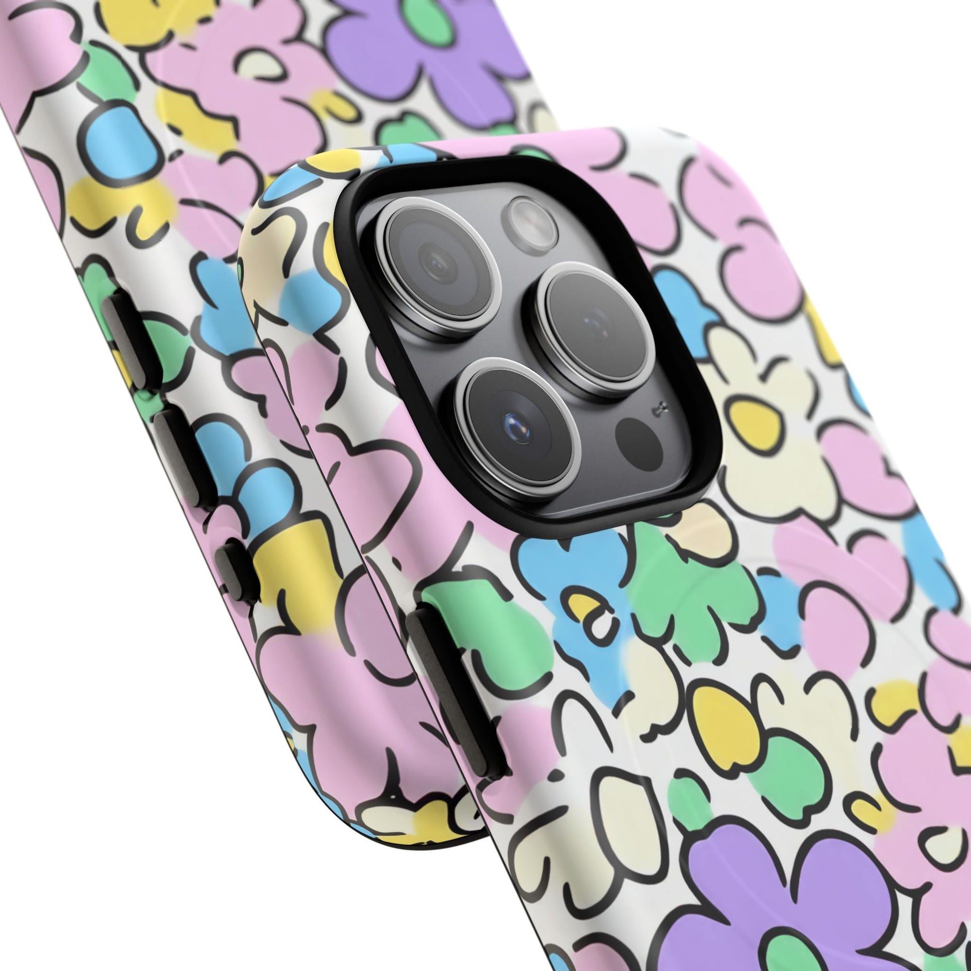 Colorful Floral MagSafe Phone Case, Artsulli - Art is Long, Life is Short, Phone Case, , , , , , , 