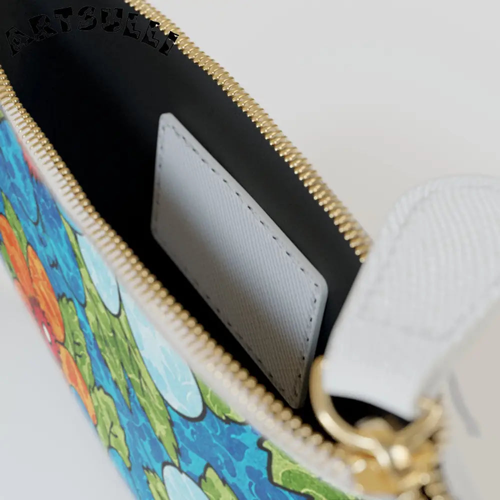 Colorful Floral Mini Clutch Bag, Artsulli - Art is Long, Life is Short, Bags, , , , , , , 