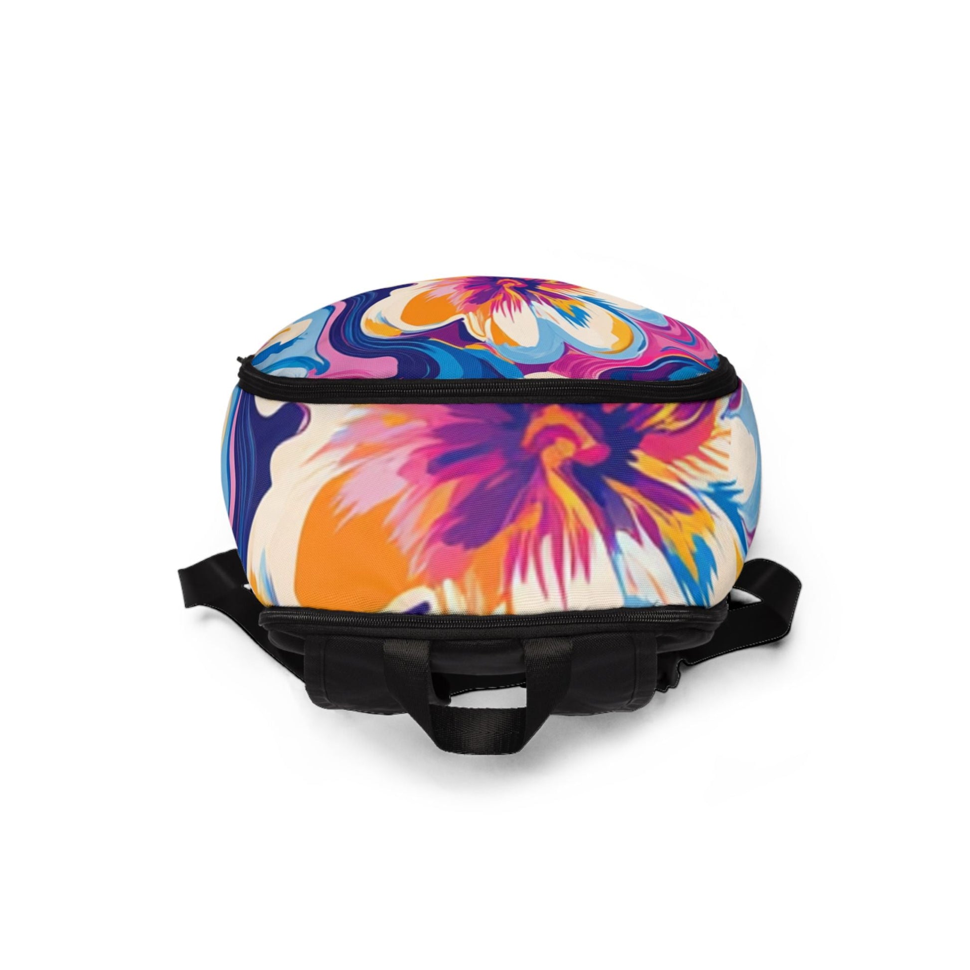 Colorful Floral Pattern Backpack, Artsulli - Art is Long, Life is Short, Bags, , , , , , , 