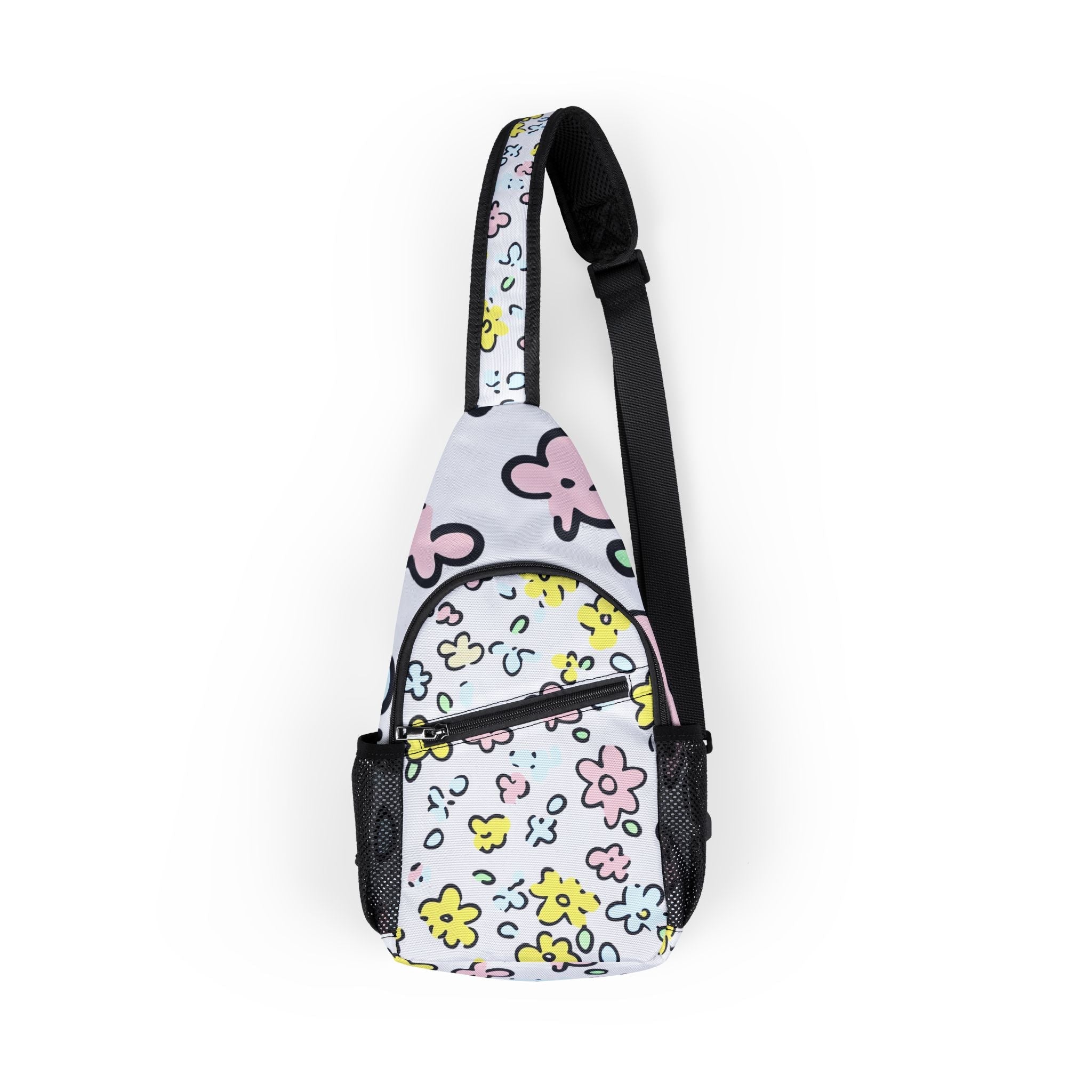 Printify Colorful Floral Pattern Chest Bag 2025