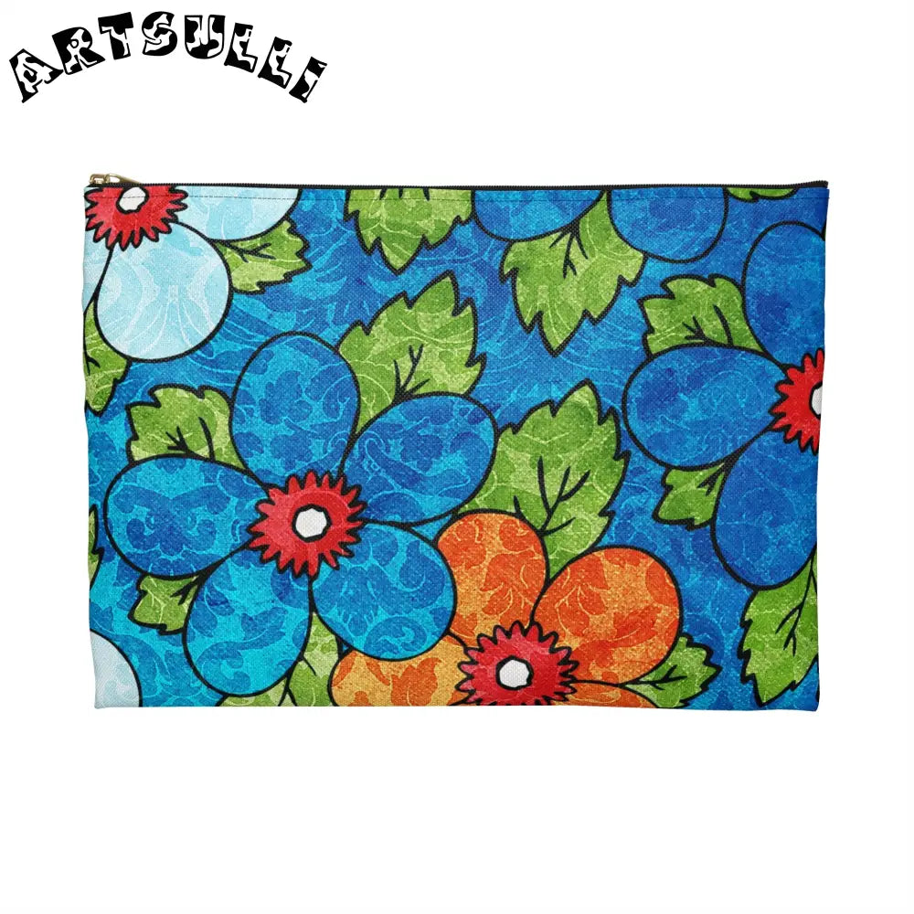 JAKKOUTTHEBXX Colorful Floral Polyester Flat Pouches 2025