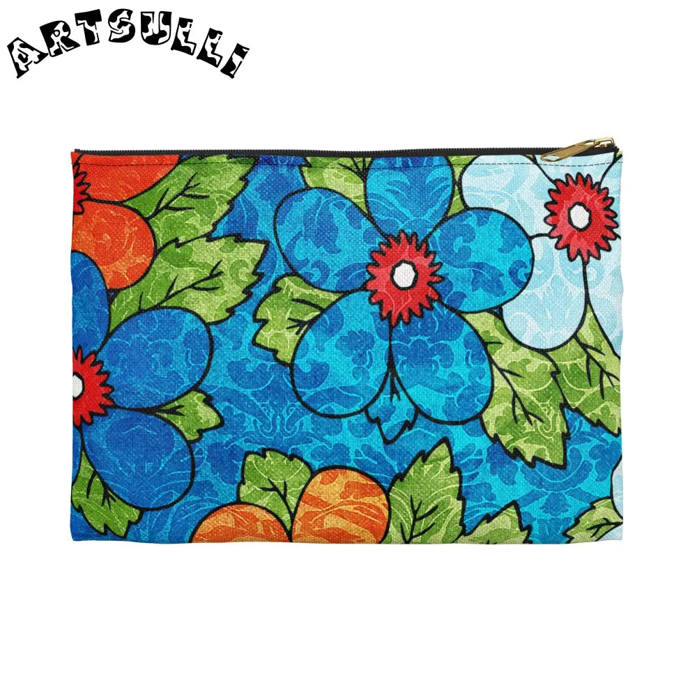 JAKKOUTTHEBXX Colorful Floral Polyester Flat Pouches 2025