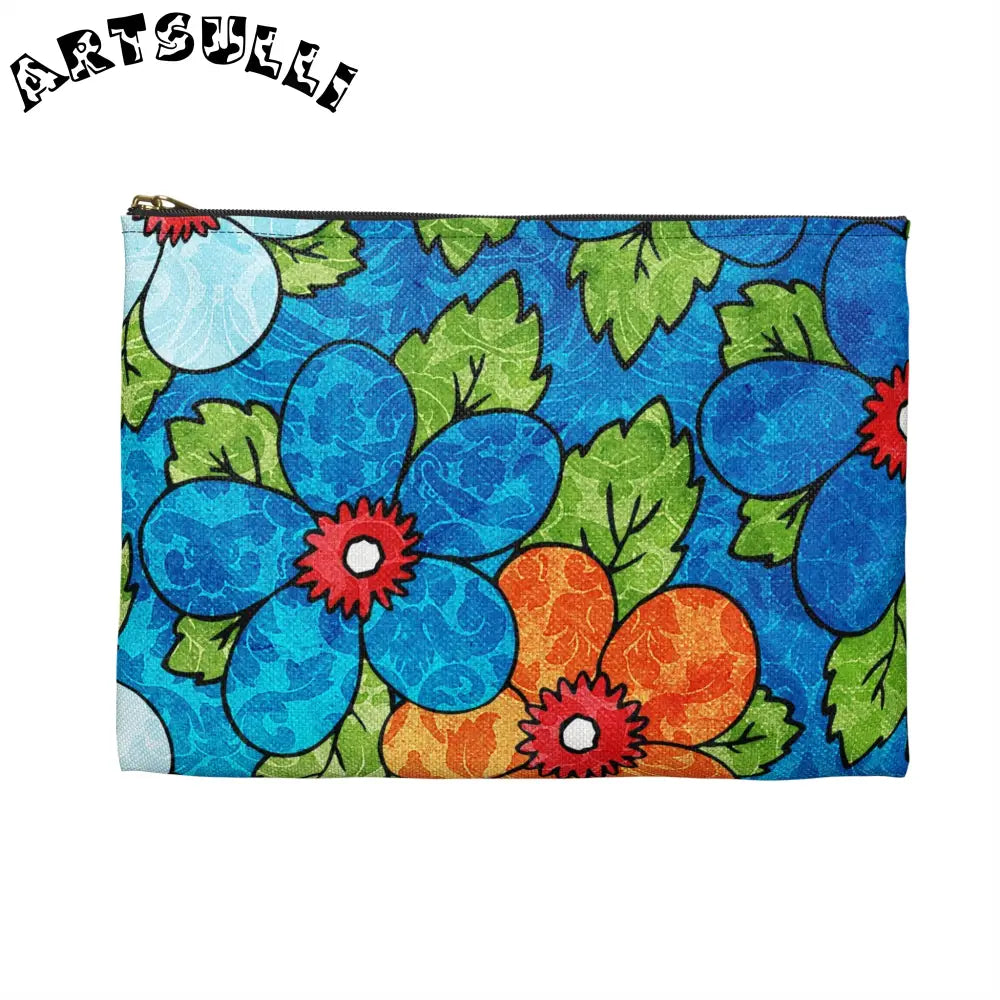 JAKKOUTTHEBXX Colorful Floral Polyester Flat Pouches 2025