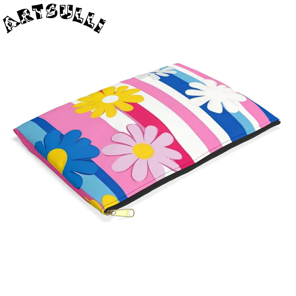 Colorful Floral Pouches Excellent Pencil Cases, Artsulli - Art is Long, Life is Short, Bags, , , , , , , 