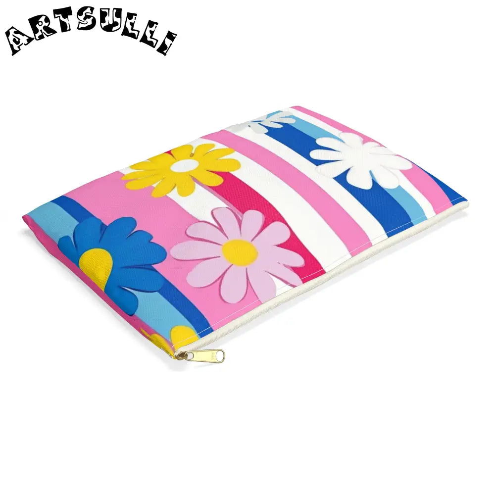 Colorful Floral Pouches Excellent Pencil Cases, Artsulli - Art is Long, Life is Short, Bags, , , , , , , 