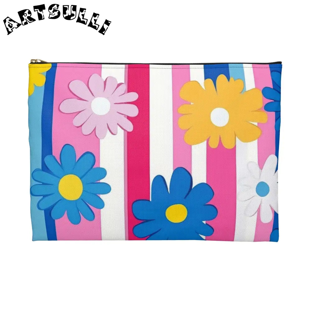 Colorful Floral Pouches Excellent Pencil Cases, Artsulli - Art is Long, Life is Short, Bags, , , , , , , 