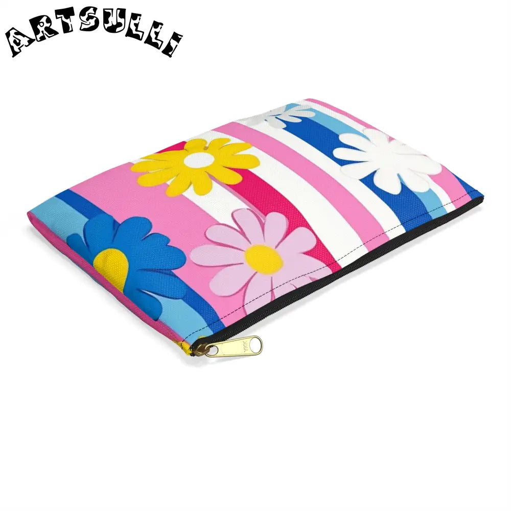 Colorful Floral Pouches Excellent Pencil Cases, Artsulli - Art is Long, Life is Short, Bags, , , , , , , 