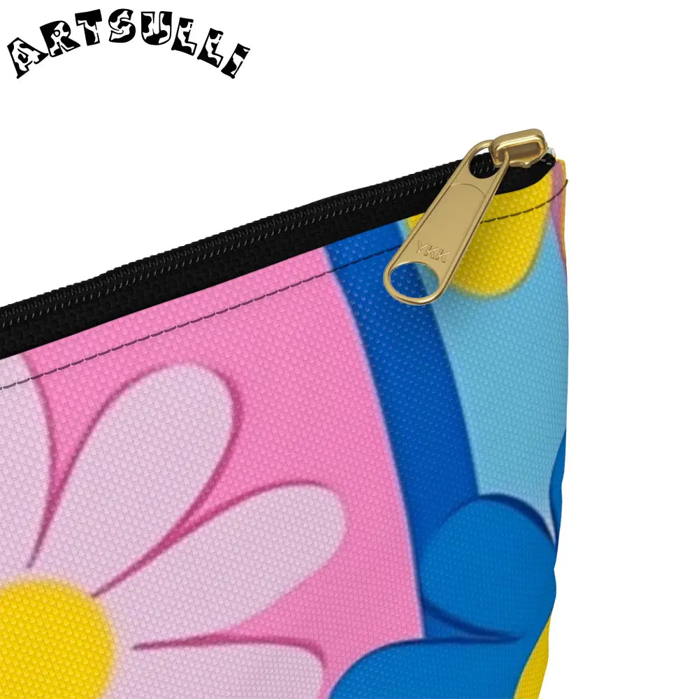 Colorful Floral Pouches Excellent Pencil Cases, Artsulli - Art is Long, Life is Short, Bags, , , , , , , 