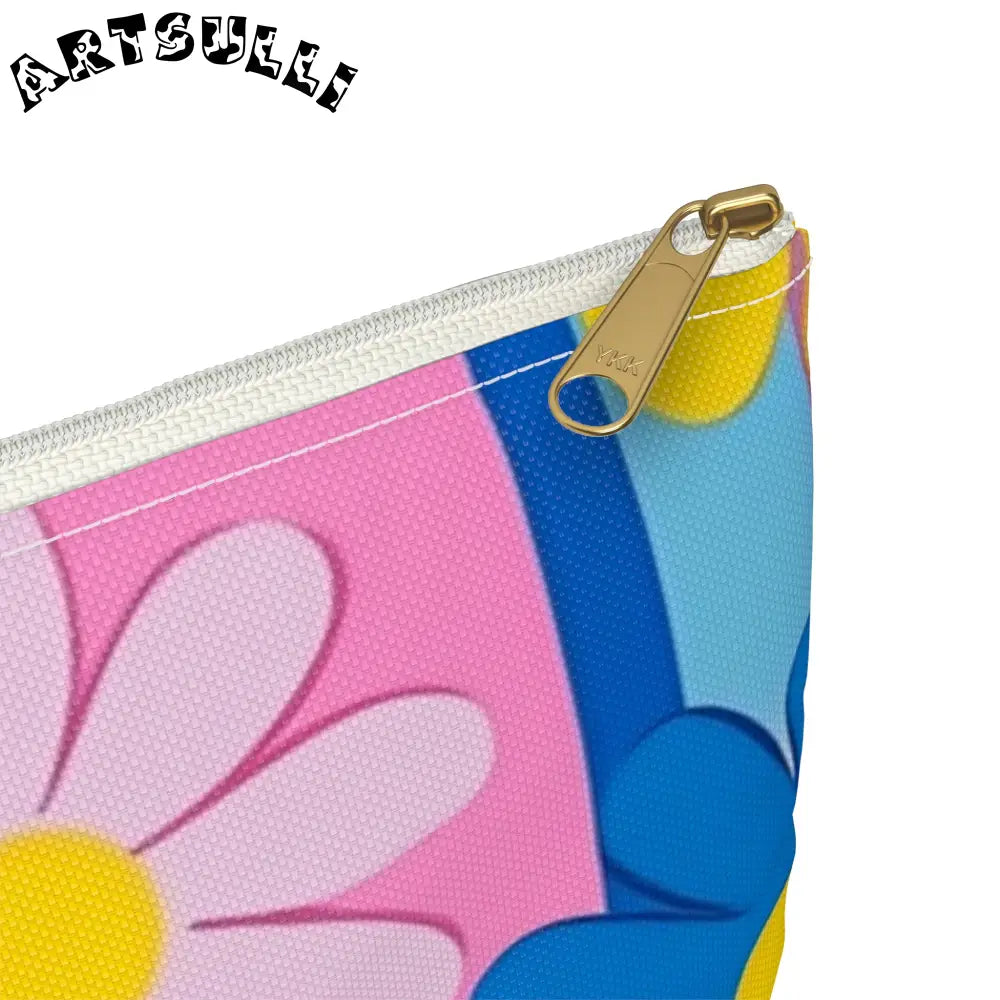 Colorful Floral Pouches Excellent Pencil Cases, Artsulli - Art is Long, Life is Short, Bags, , , , , , , 