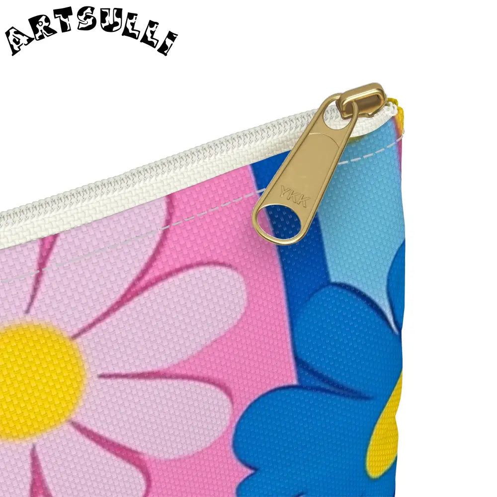 Colorful Floral Pouches Excellent Pencil Cases, Artsulli - Art is Long, Life is Short, Bags, , , , , , , 