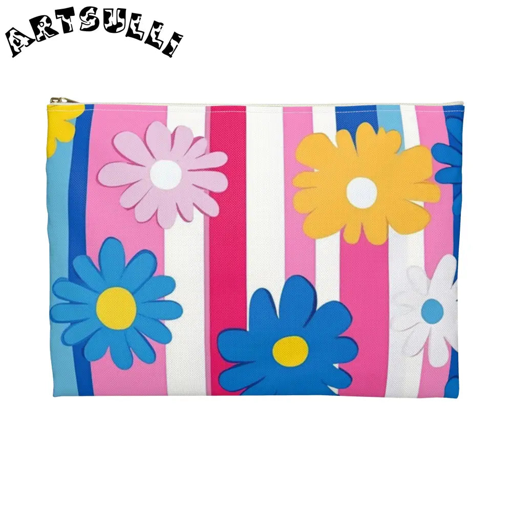 Colorful Floral Pouches Excellent Pencil Cases, Artsulli - Art is Long, Life is Short, Bags, , , , , , , 