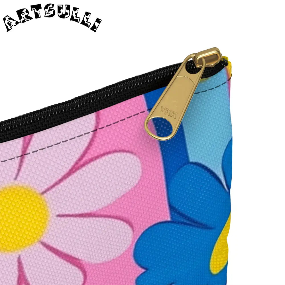 Colorful Floral Pouches Excellent Pencil Cases, Artsulli - Art is Long, Life is Short, Bags, , , , , , , 